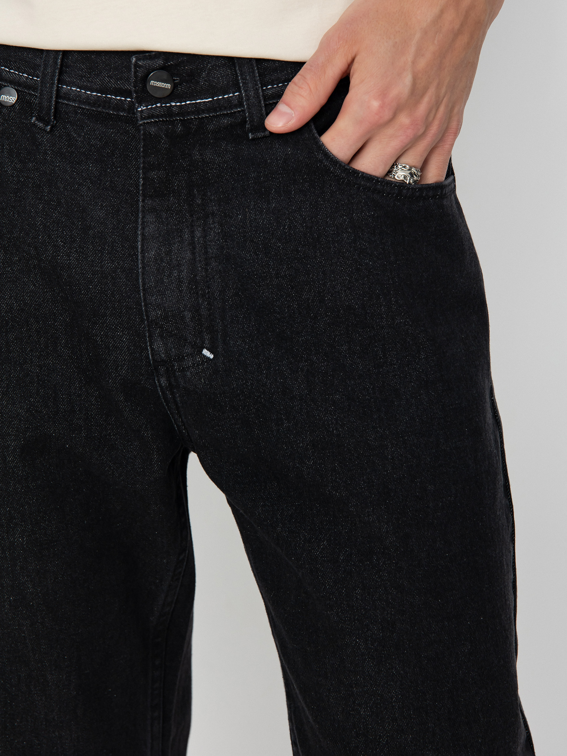 Pantaloni MassDnm Jeans Box (black washed)
