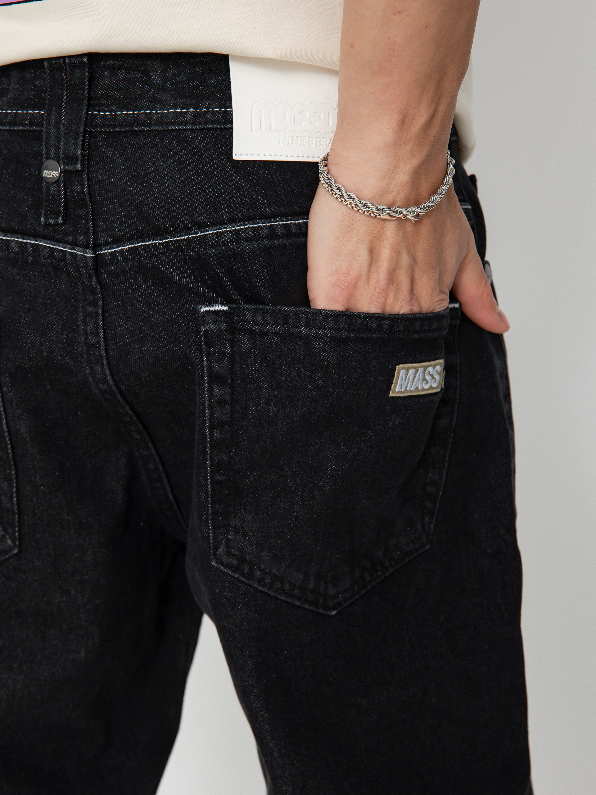 Pantaloni MassDnm Jeans Box (black washed)