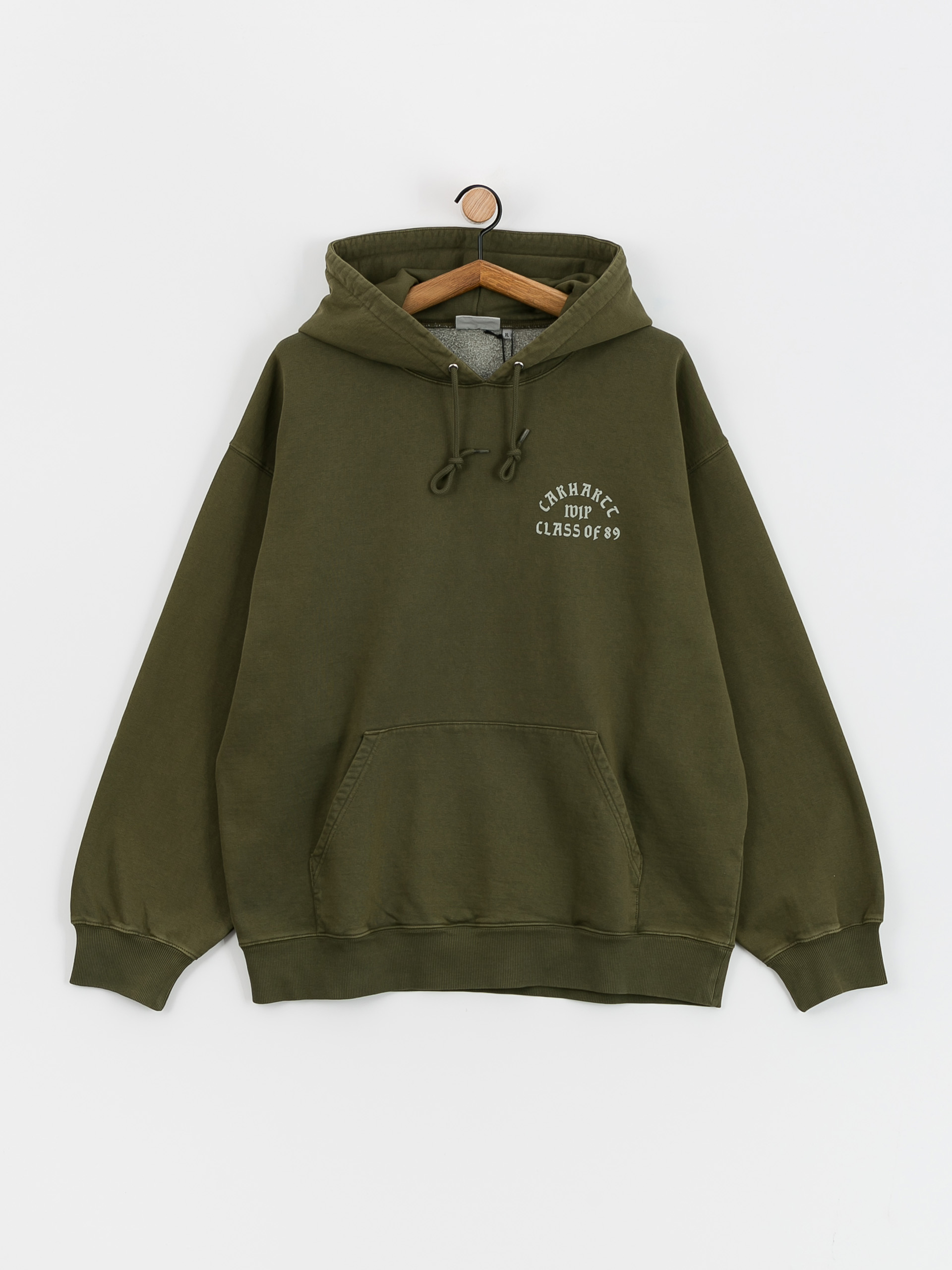 Hanorac cu glugă Carhartt WIP Class of 89 HD (dundee/white)