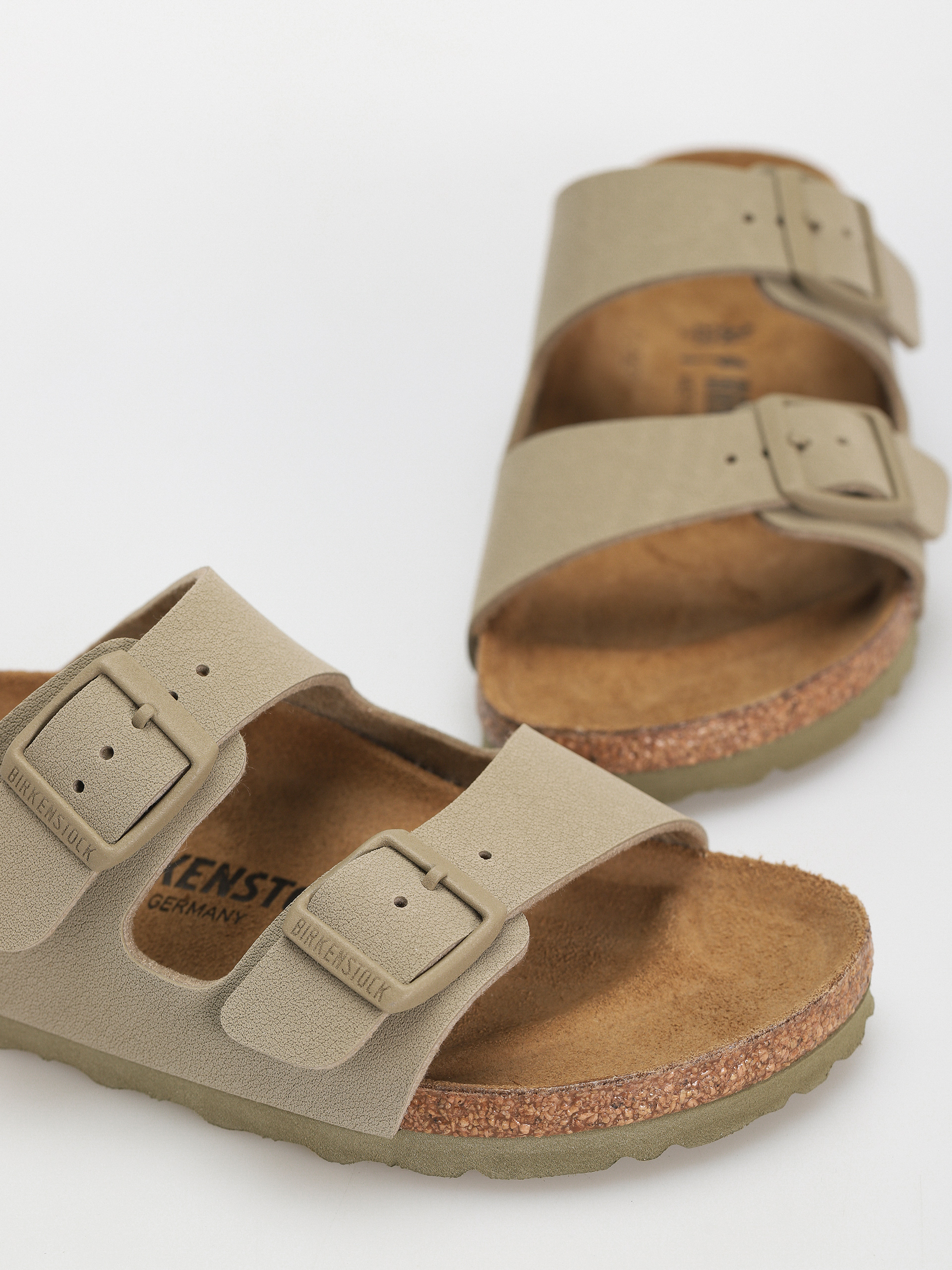 Șlapi Birkenstock Arizona Birko Flor Narrow Wmn (faded khaki)