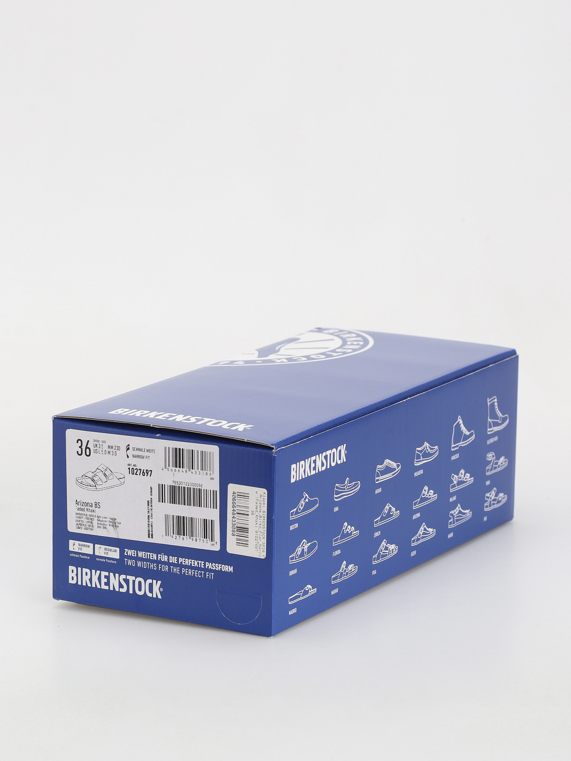 Șlapi Birkenstock Arizona Birko Flor Narrow Wmn (faded khaki)