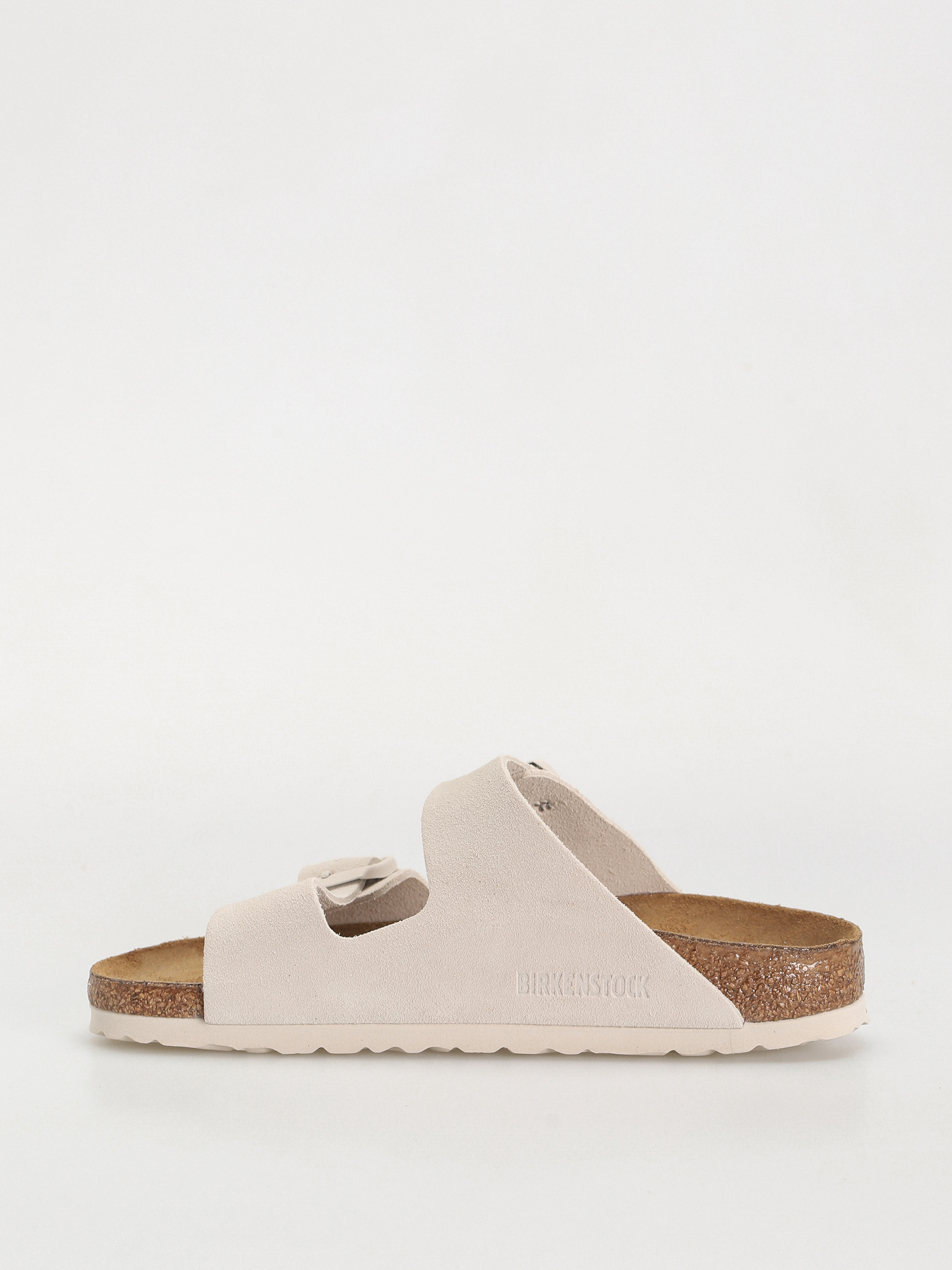 Șlapi Birkenstock Arizona Suede Leather Narrow Wmn (antique white)
