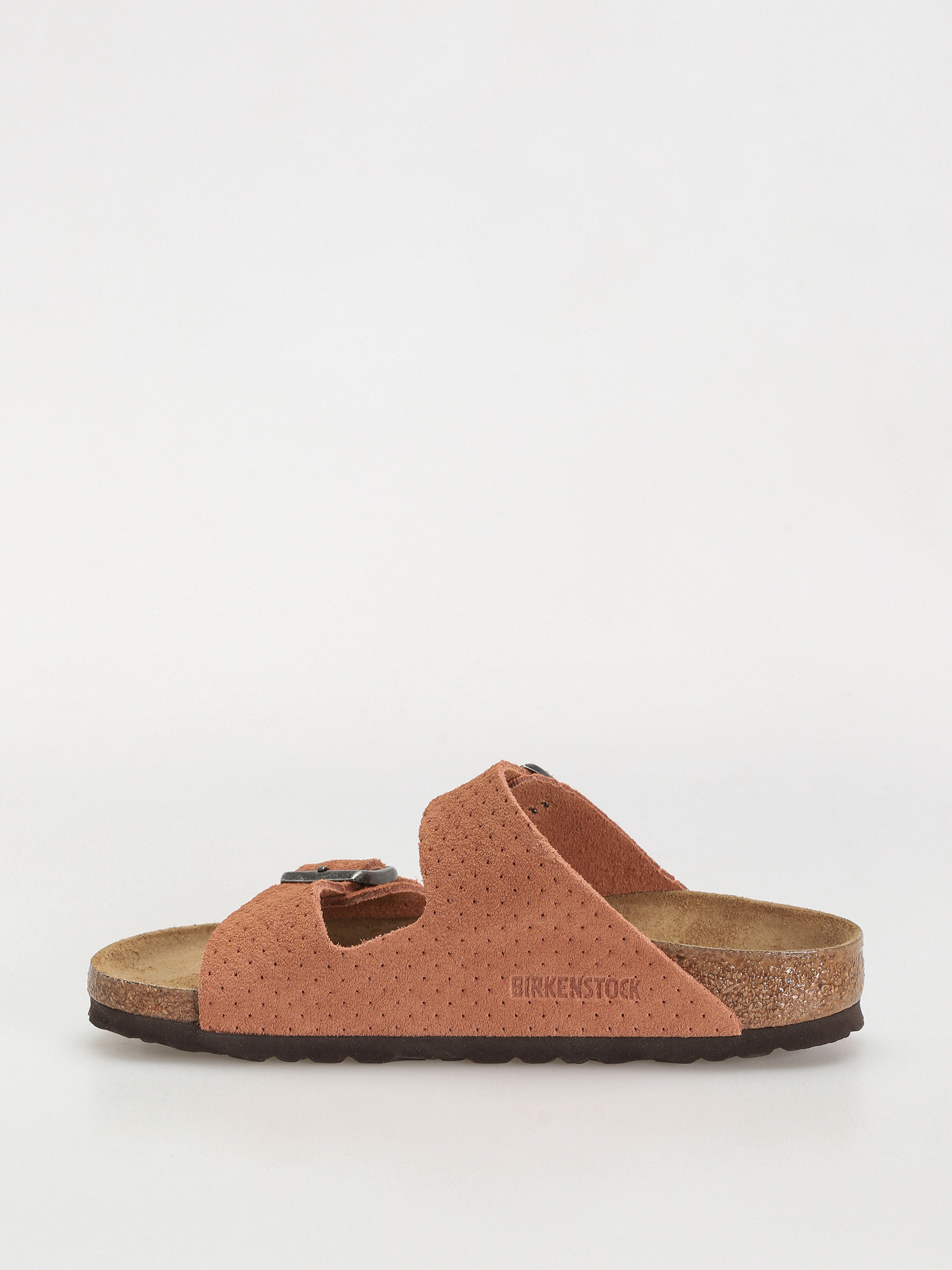 Șlapi Birkenstock Arizona Suede Embossed Narrow Wmn (emboss dots burnt orange)