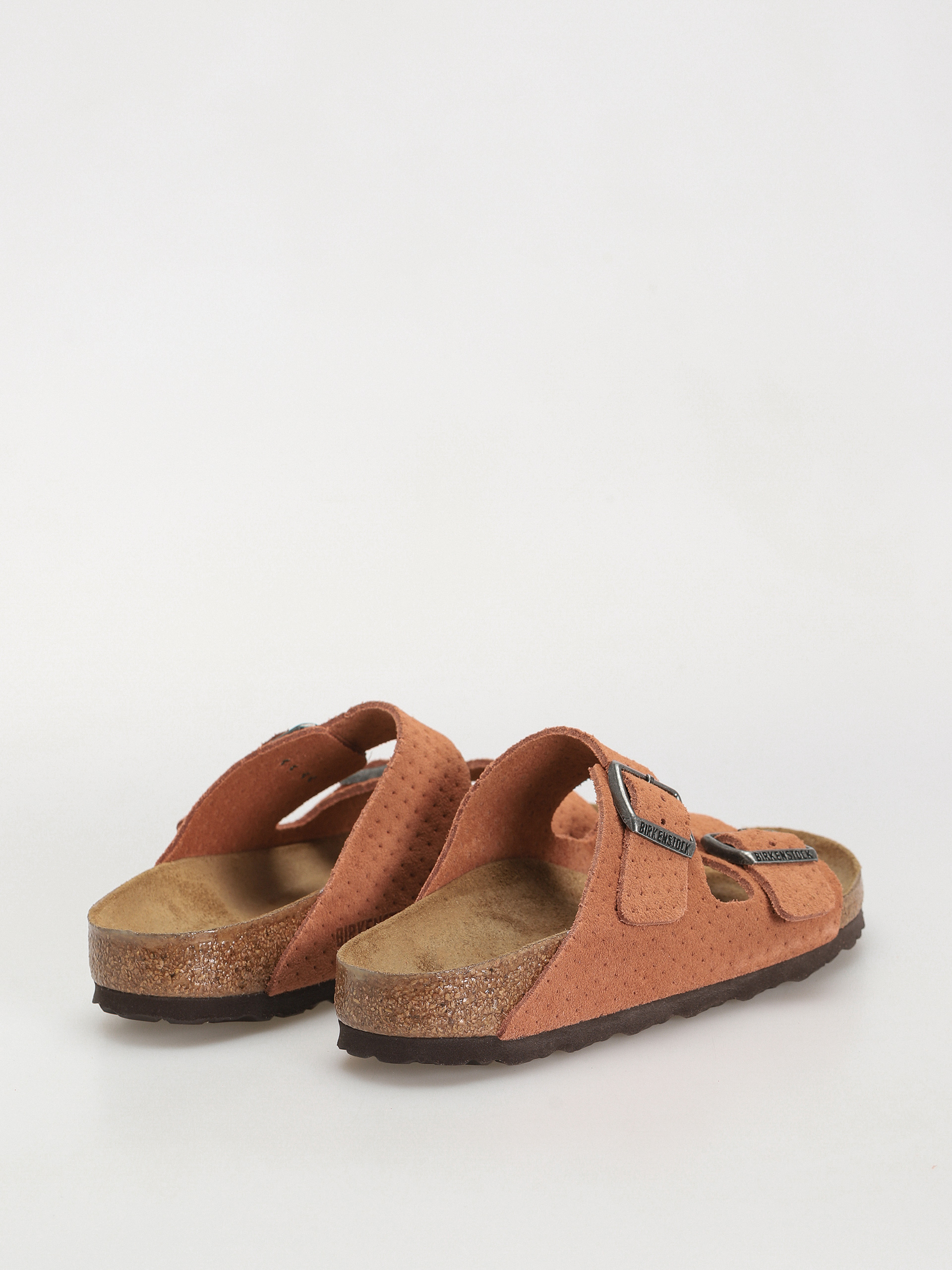 Șlapi Birkenstock Arizona Suede Embossed Narrow Wmn (emboss dots burnt orange)