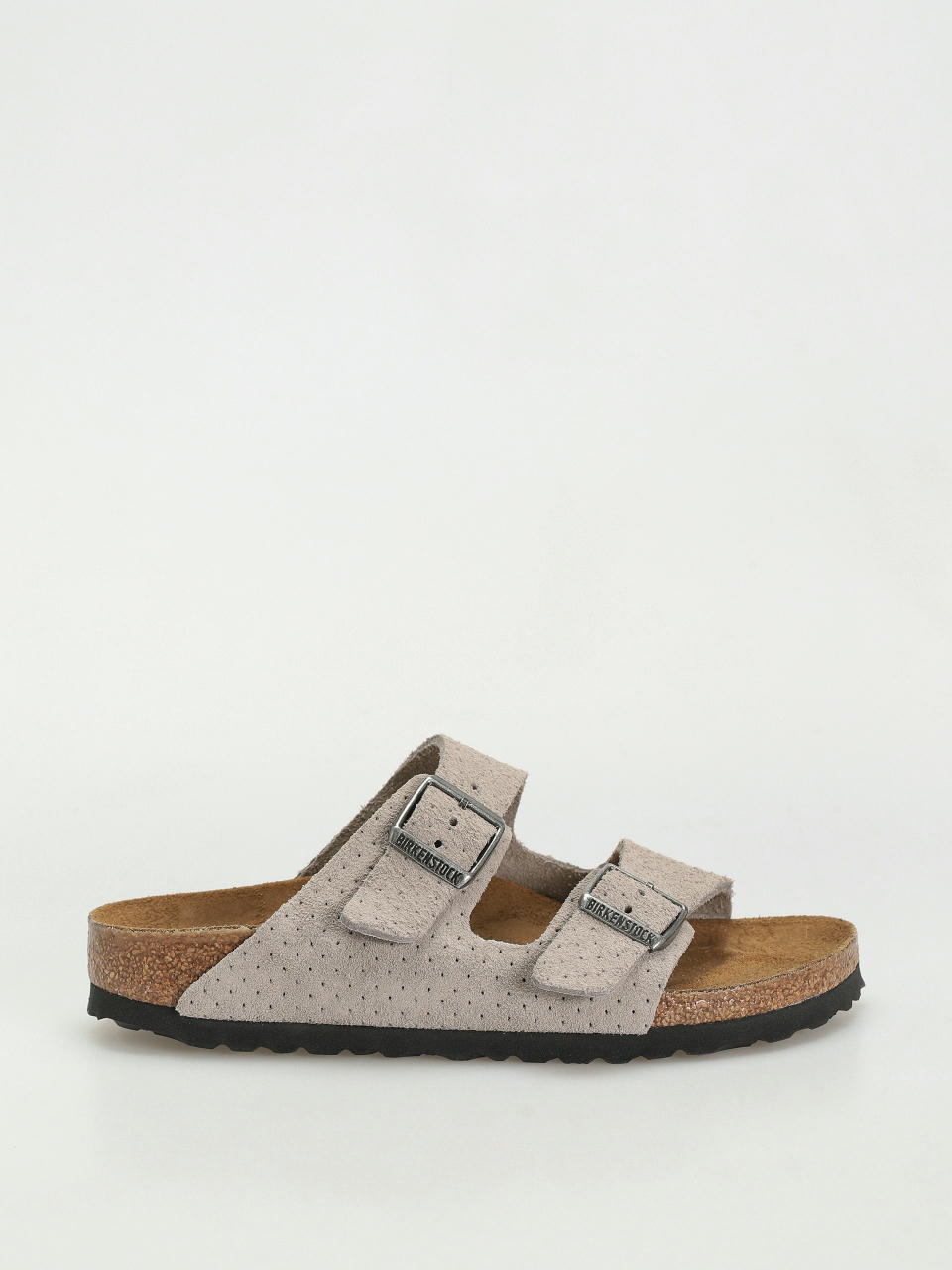 Șlapi Birkenstock Arizona Suede Embossed Narrow Wmn (emboss dots stone coin)