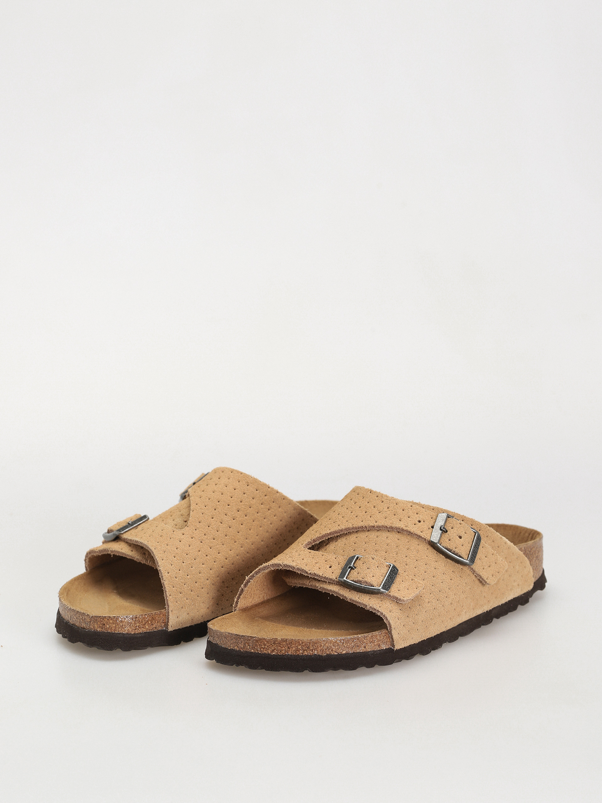 Șlapi Birkenstock Zurich Suede Embossed Narrow Wmn (emboss dots new beige)