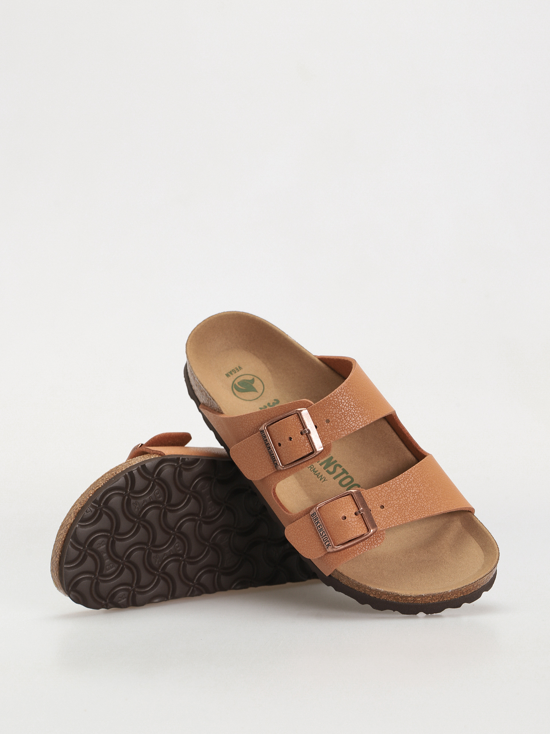 Șlapi Birkenstock Arizona Birko Flor Nubuck Narrow Wmn (pecan)
