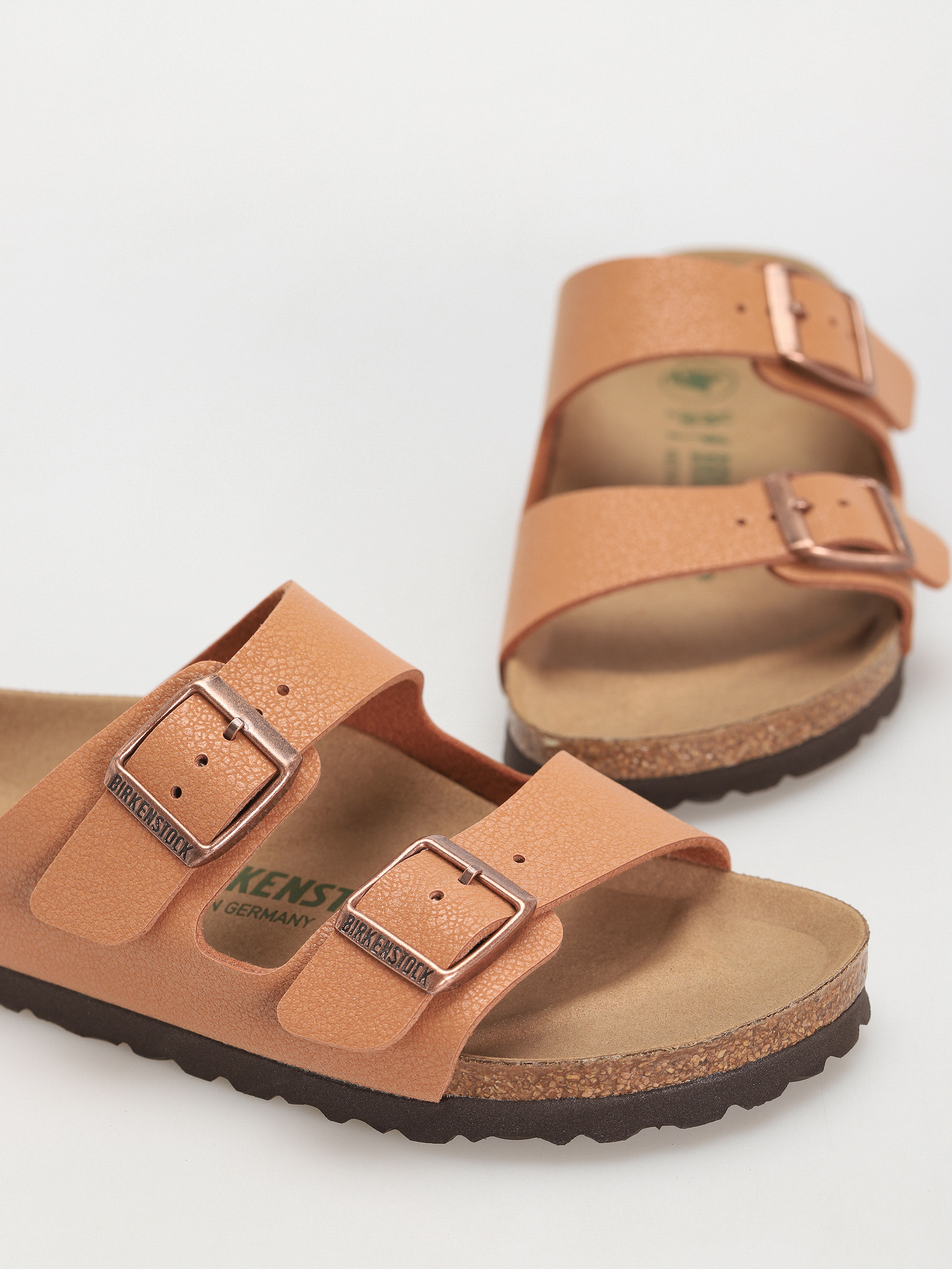 Șlapi Birkenstock Arizona Birko Flor Nubuck Narrow Wmn (pecan)
