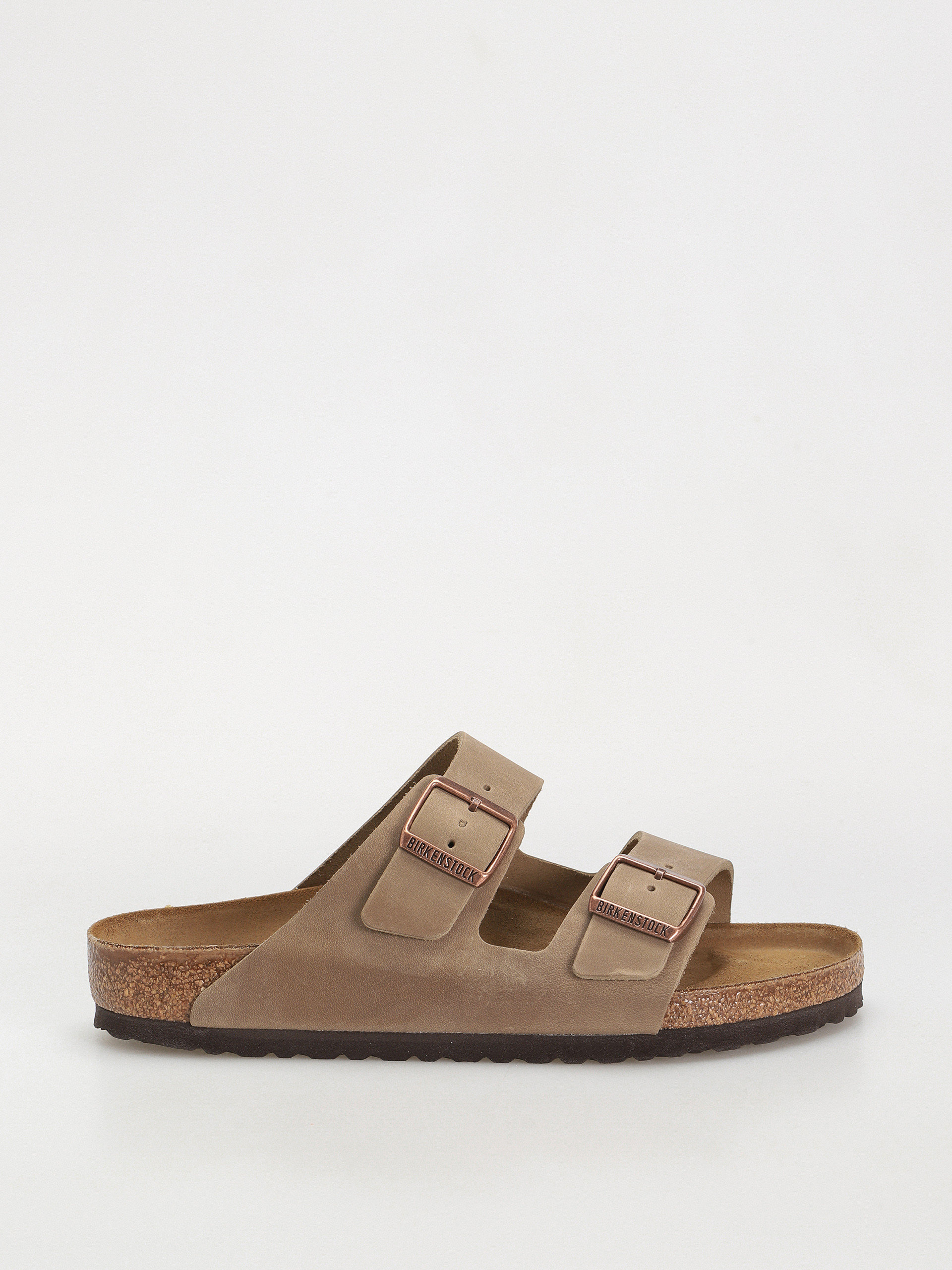 Șlapi Birkenstock Arizona Oiled Leather Regular - maro (tobacco brown)