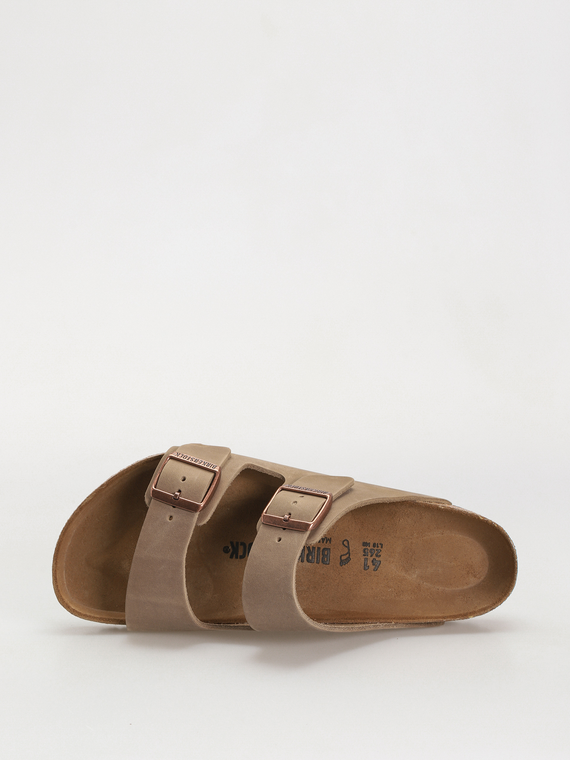 Șlapi Birkenstock Arizona Oiled Leather Regular (tobacco brown)