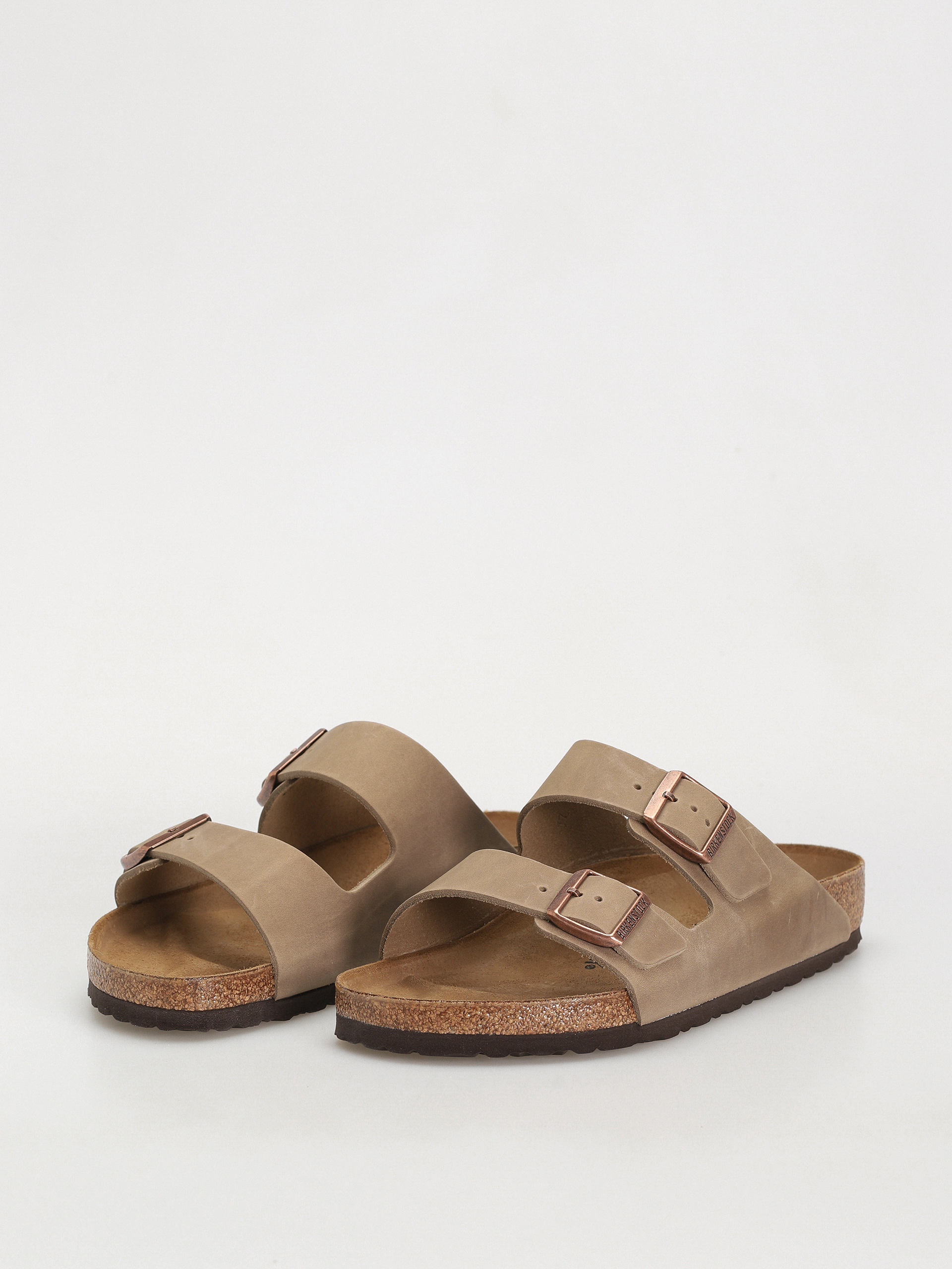 Șlapi Birkenstock Arizona Oiled Leather Regular (tobacco brown)