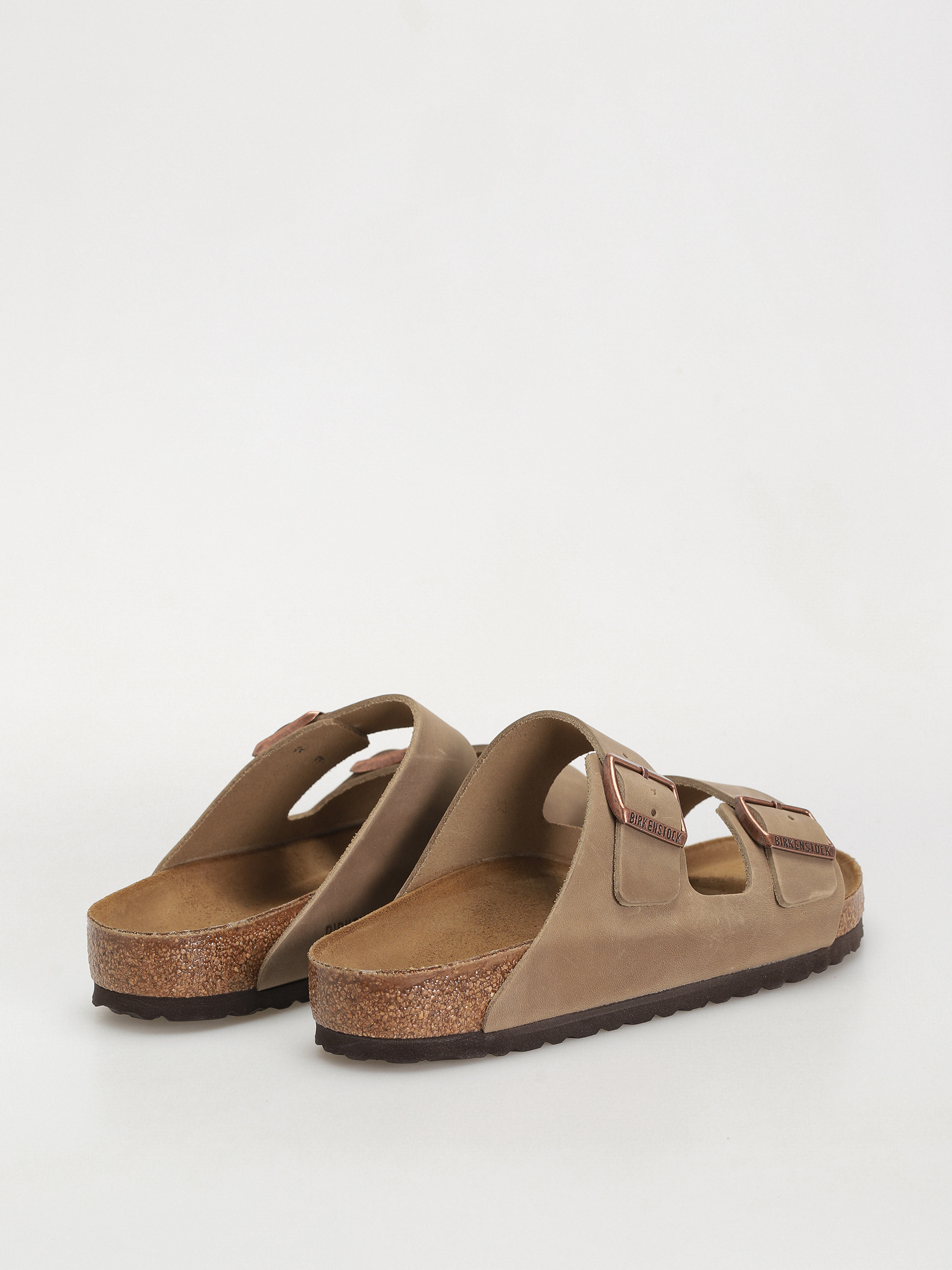 Șlapi Birkenstock Arizona Oiled Leather Regular (tobacco brown)