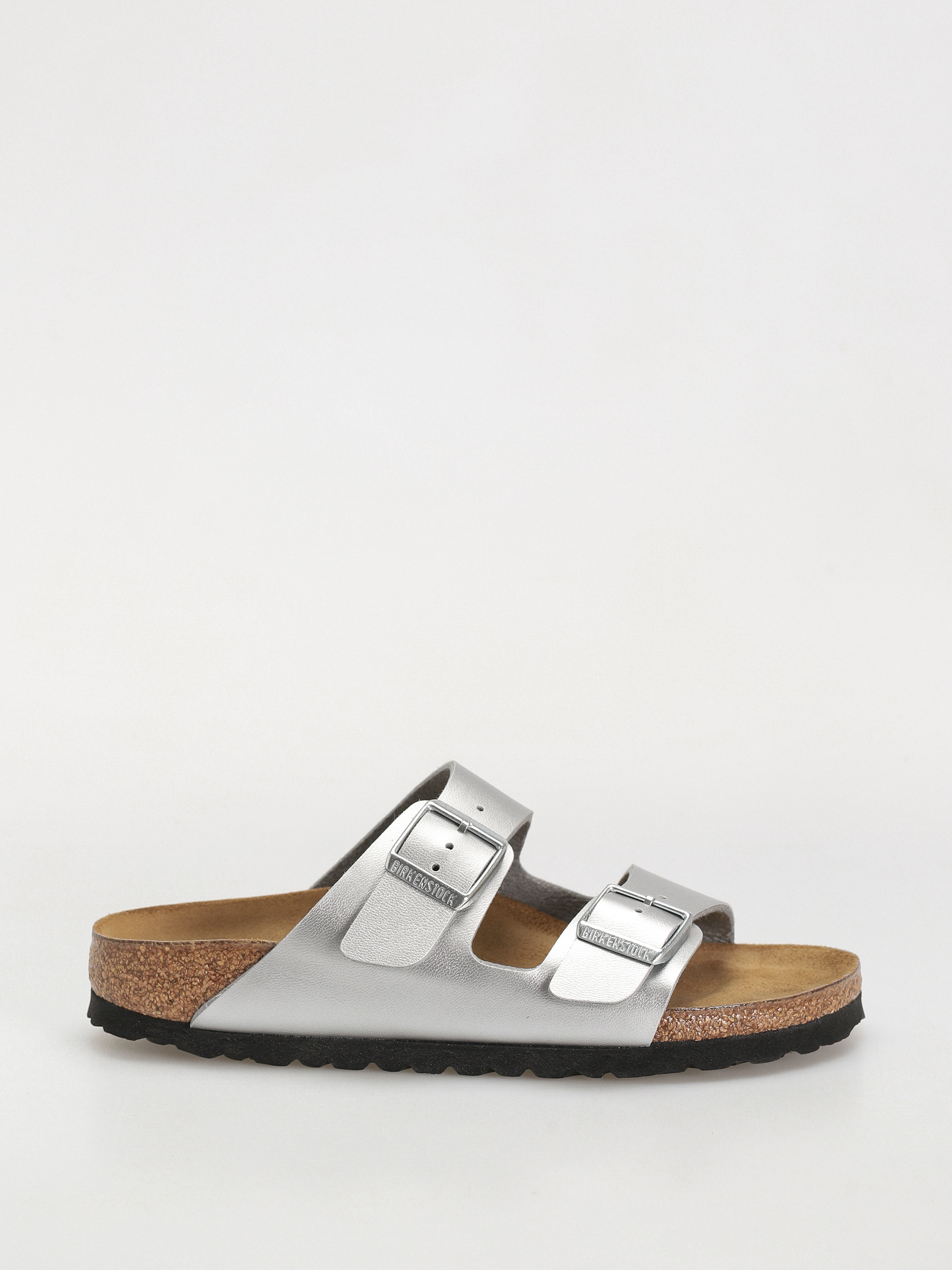 Șlapi Birkenstock Arizona Birko Flor Narrow Wmn (silver)