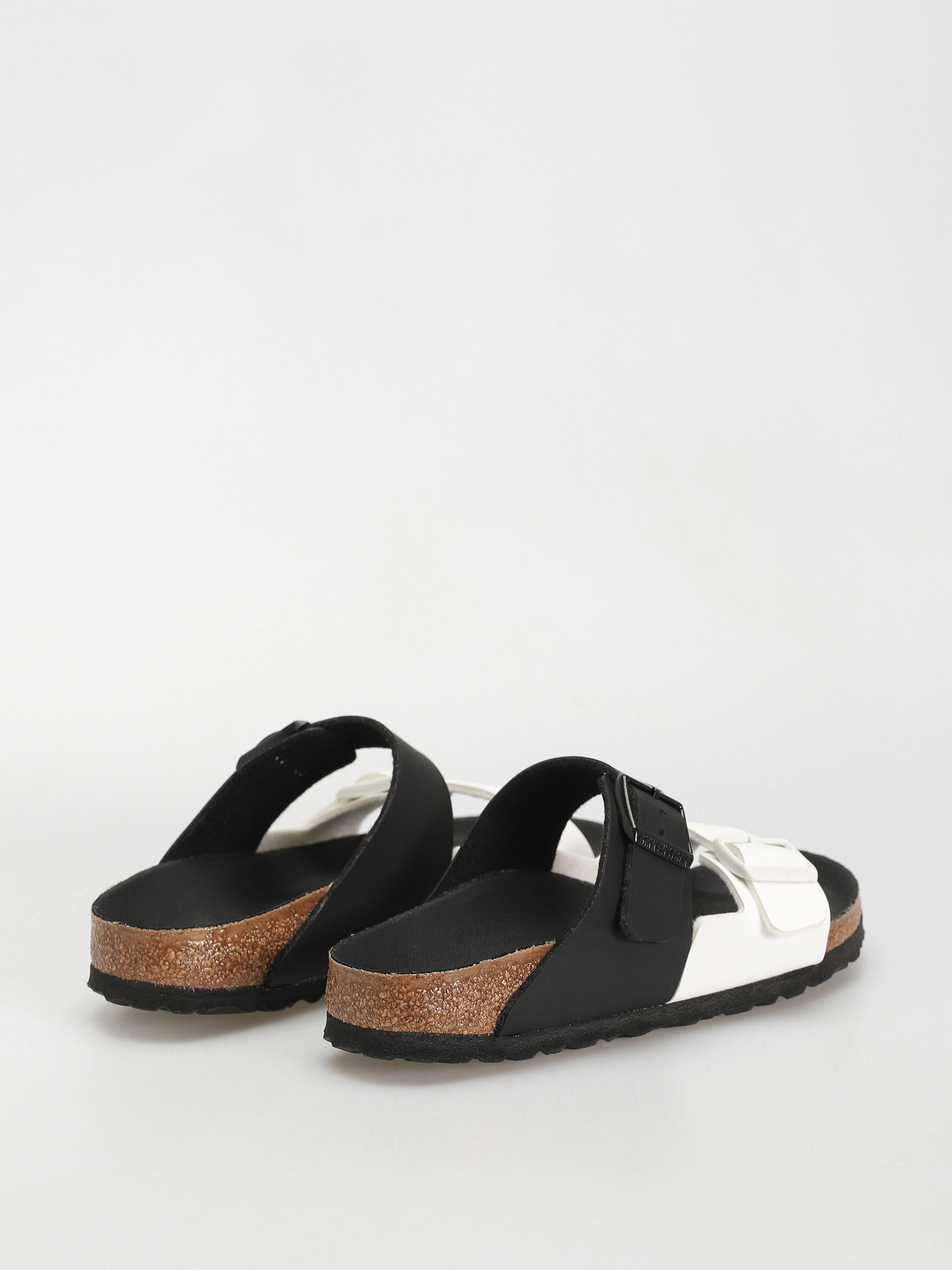 Șlapi Birkenstock Arizona Birko Flor Narrow Wmn (black/white)