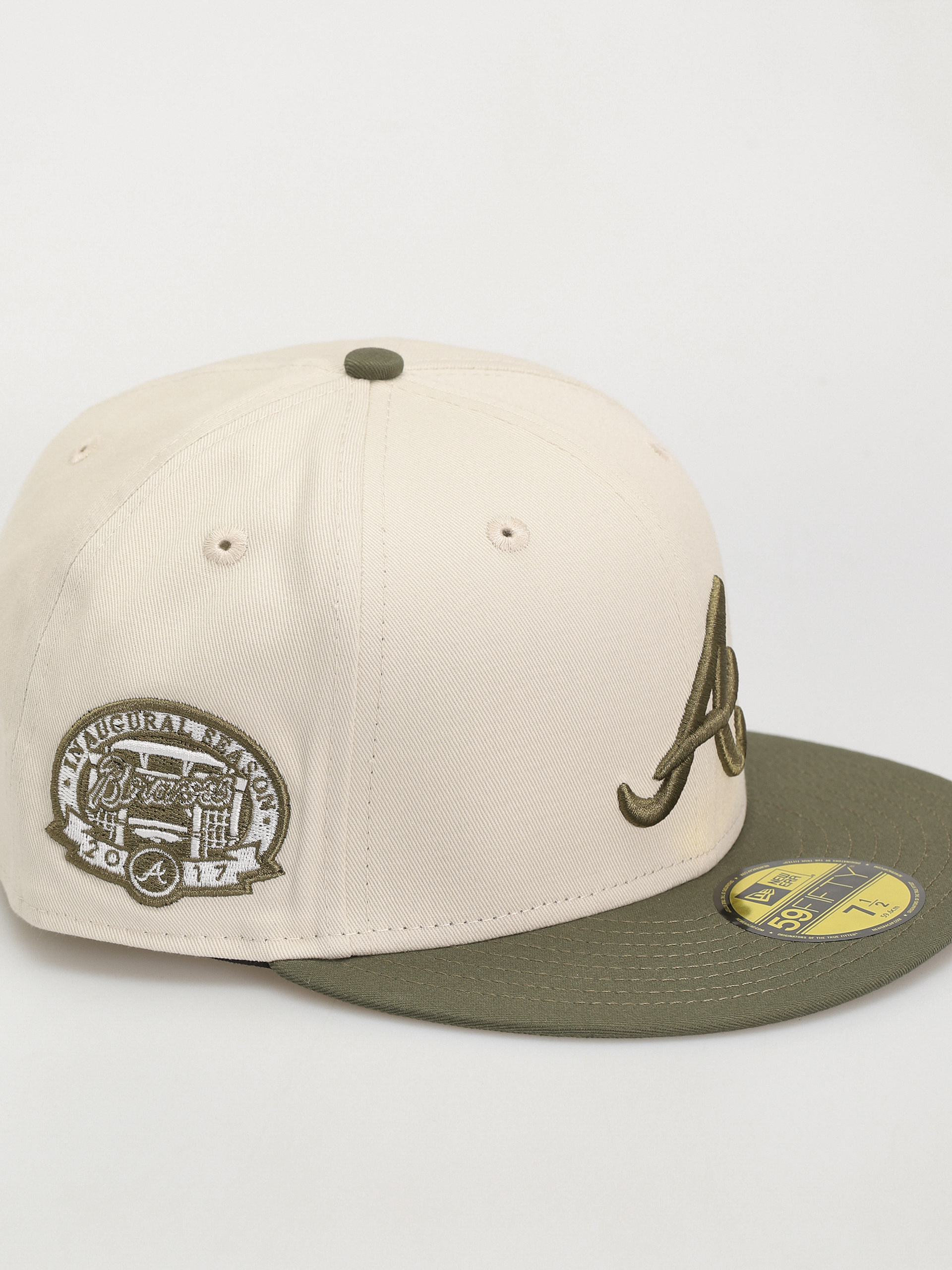 Șapcă New Era White Crown 59Fifty Atlanta Braves (khaki/white)