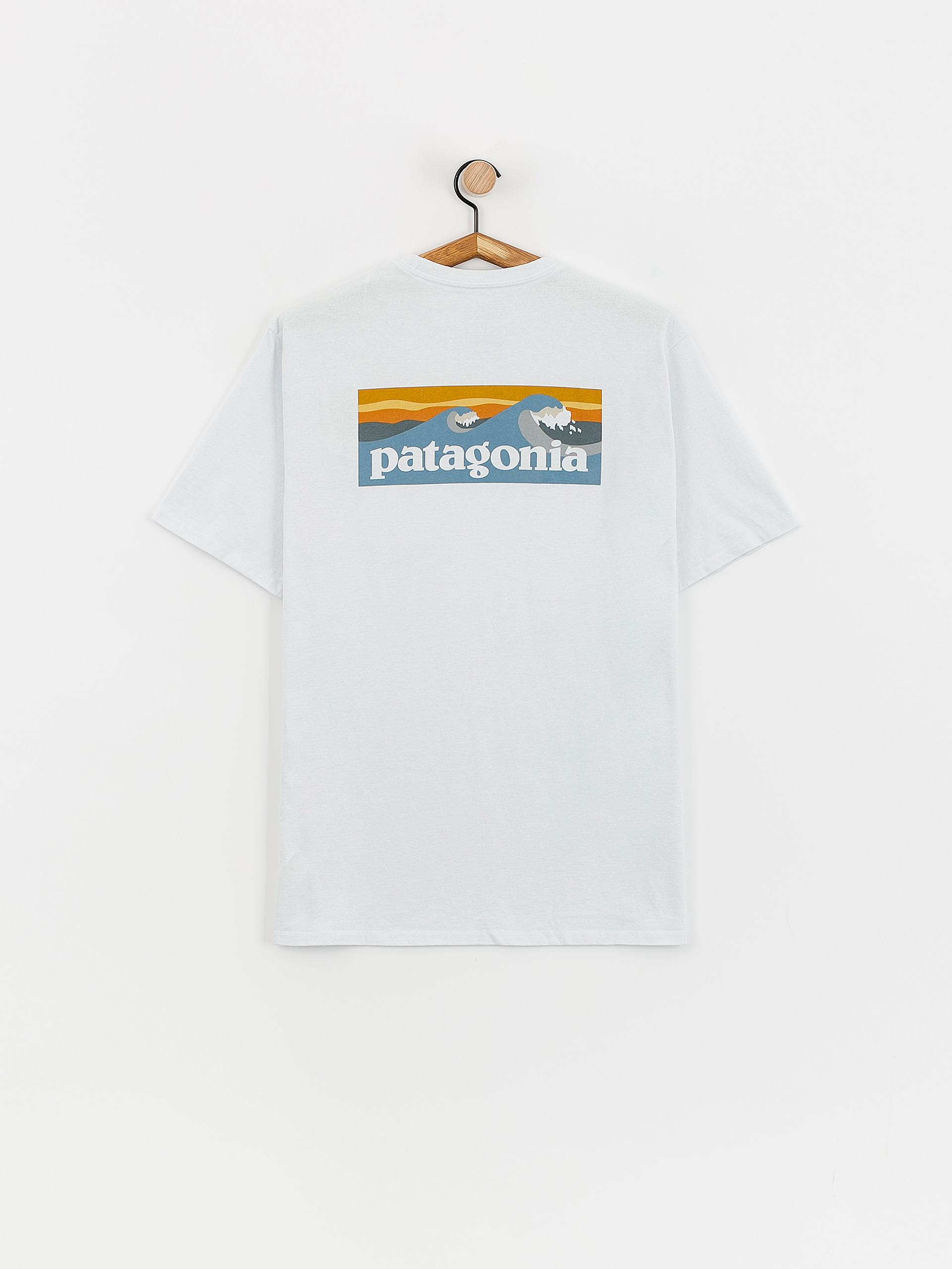 Tricou Patagonia Boardshort Logo Pocket Responsibili (white)
