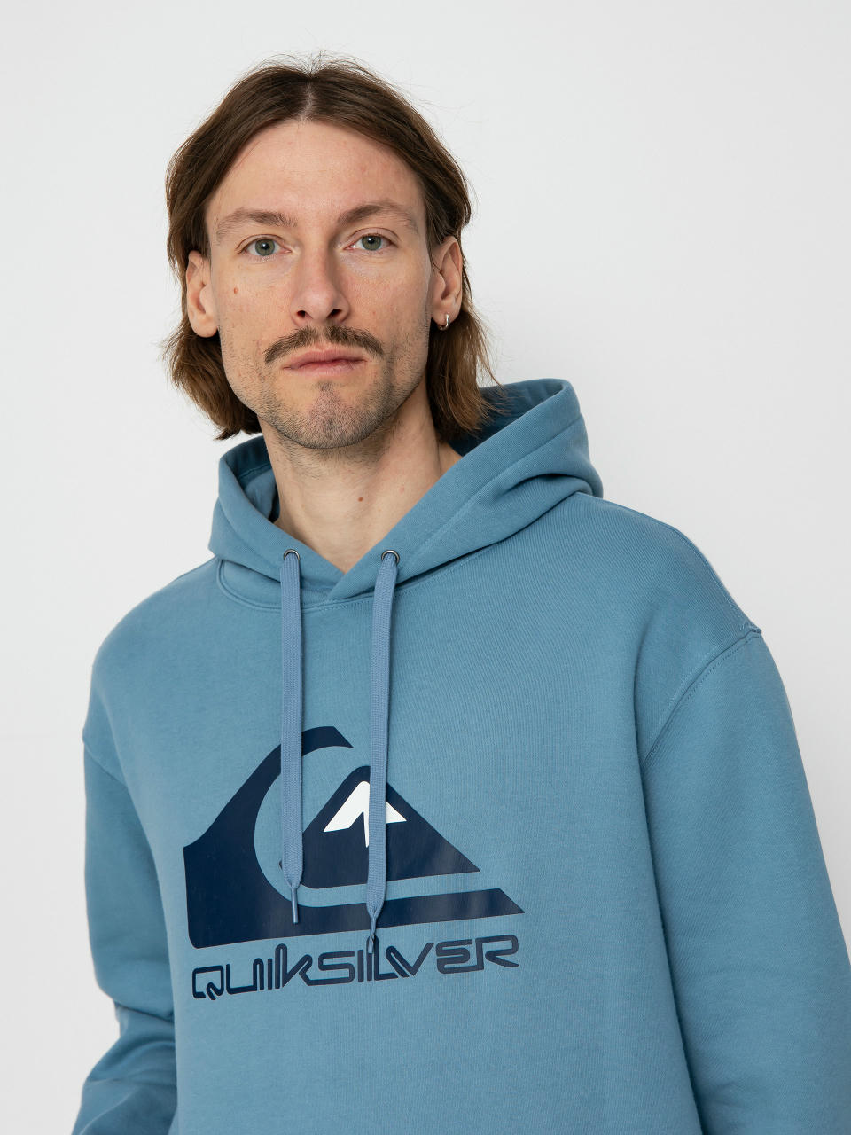 Hanorac cu glugă Quiksilver Big Logo HD (blue shadow)