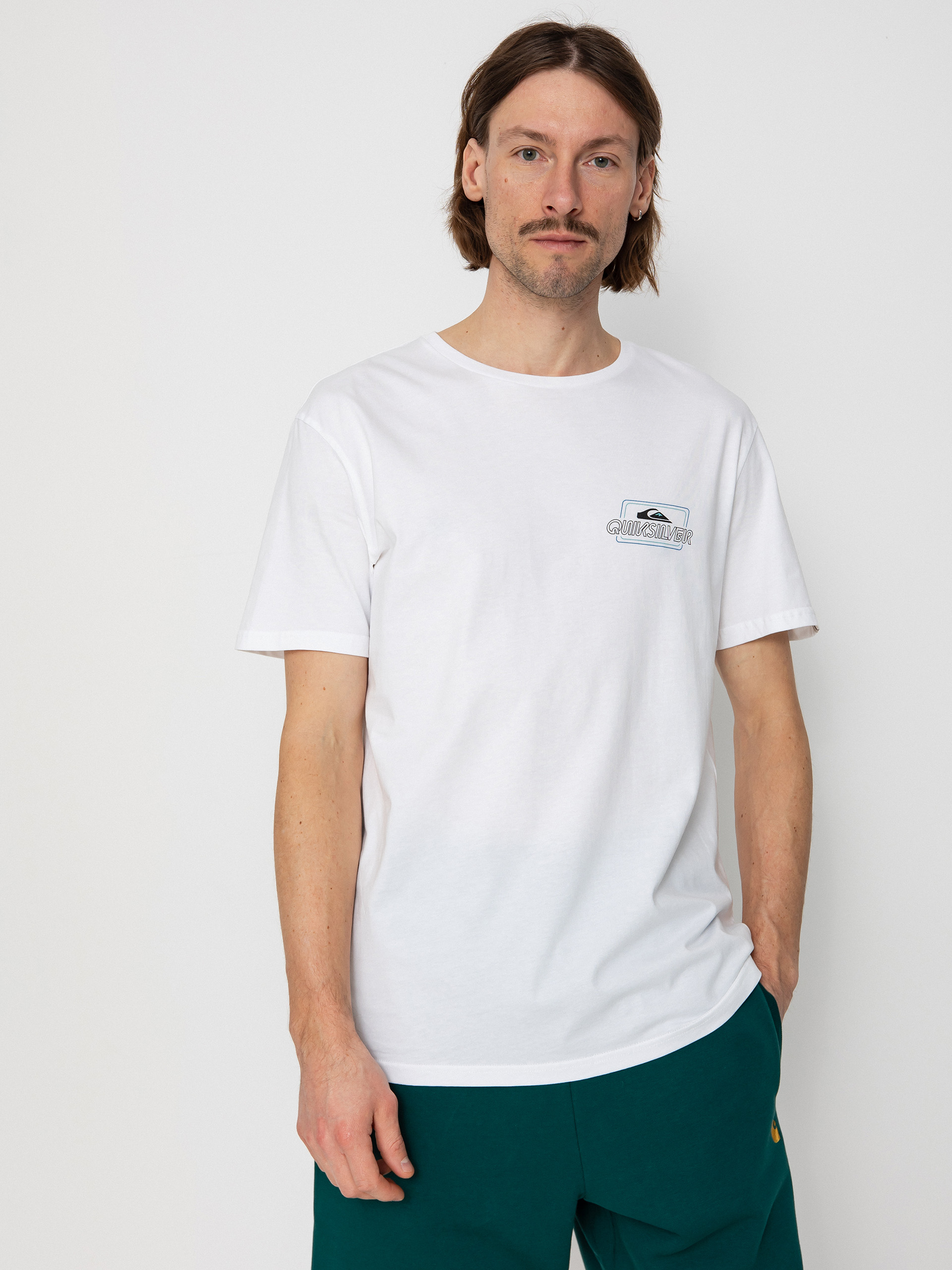 Tricou Quiksilver Line By Line (white)