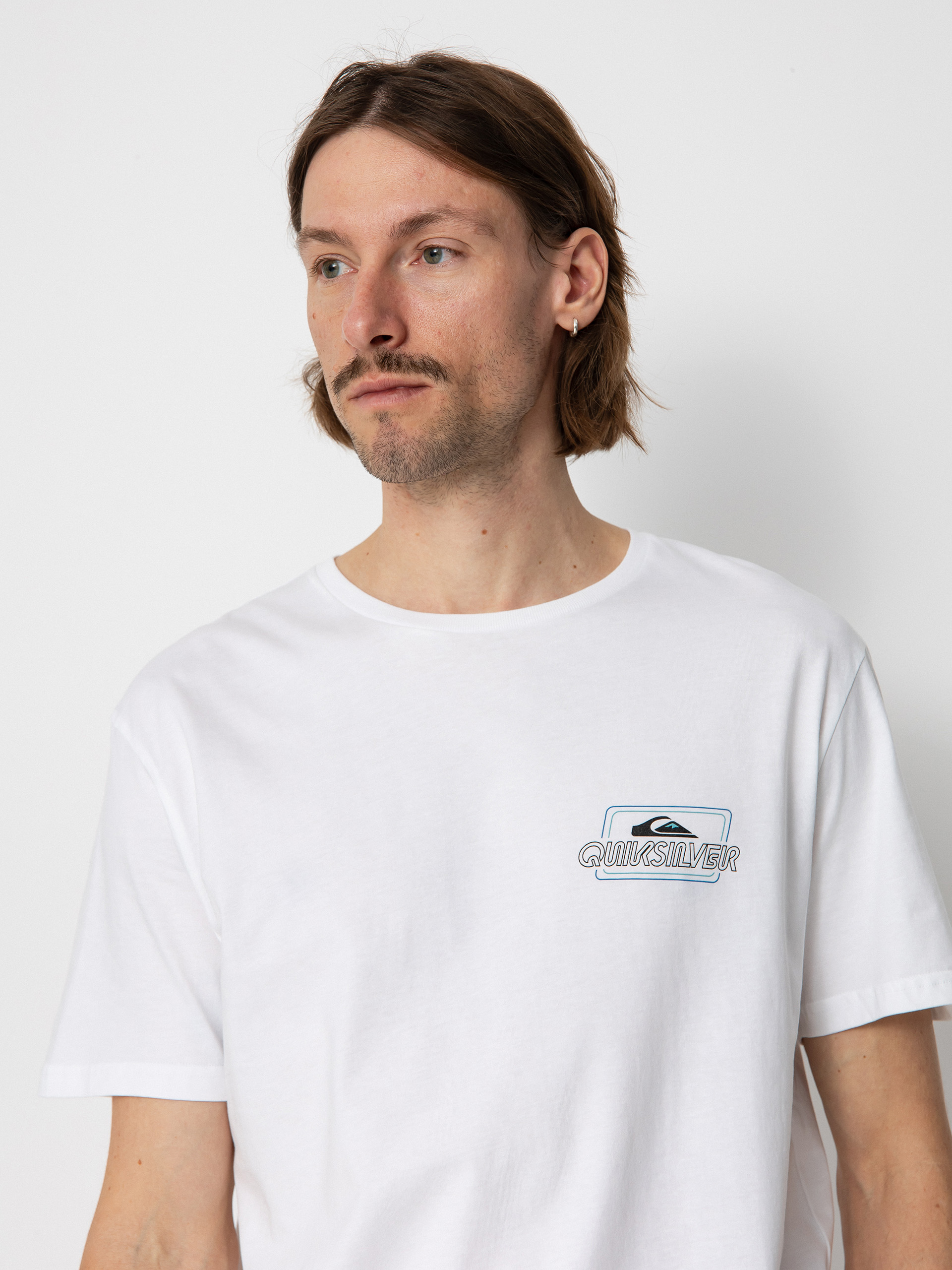 Tricou Quiksilver Line By Line (white)