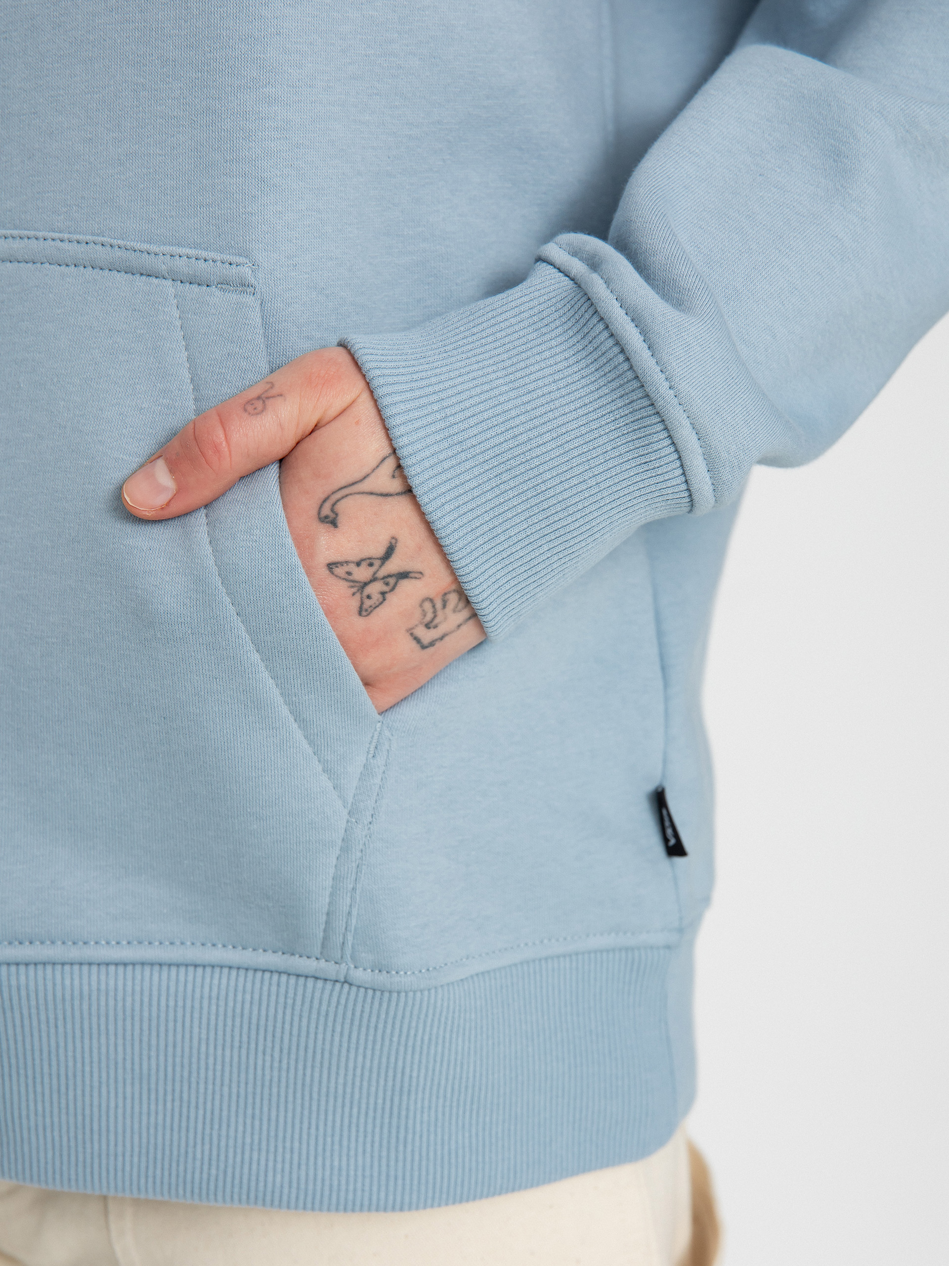 Hanorac cu glugă Vans Flying V Bff HD Emea Wmn (flying v dusty blue)