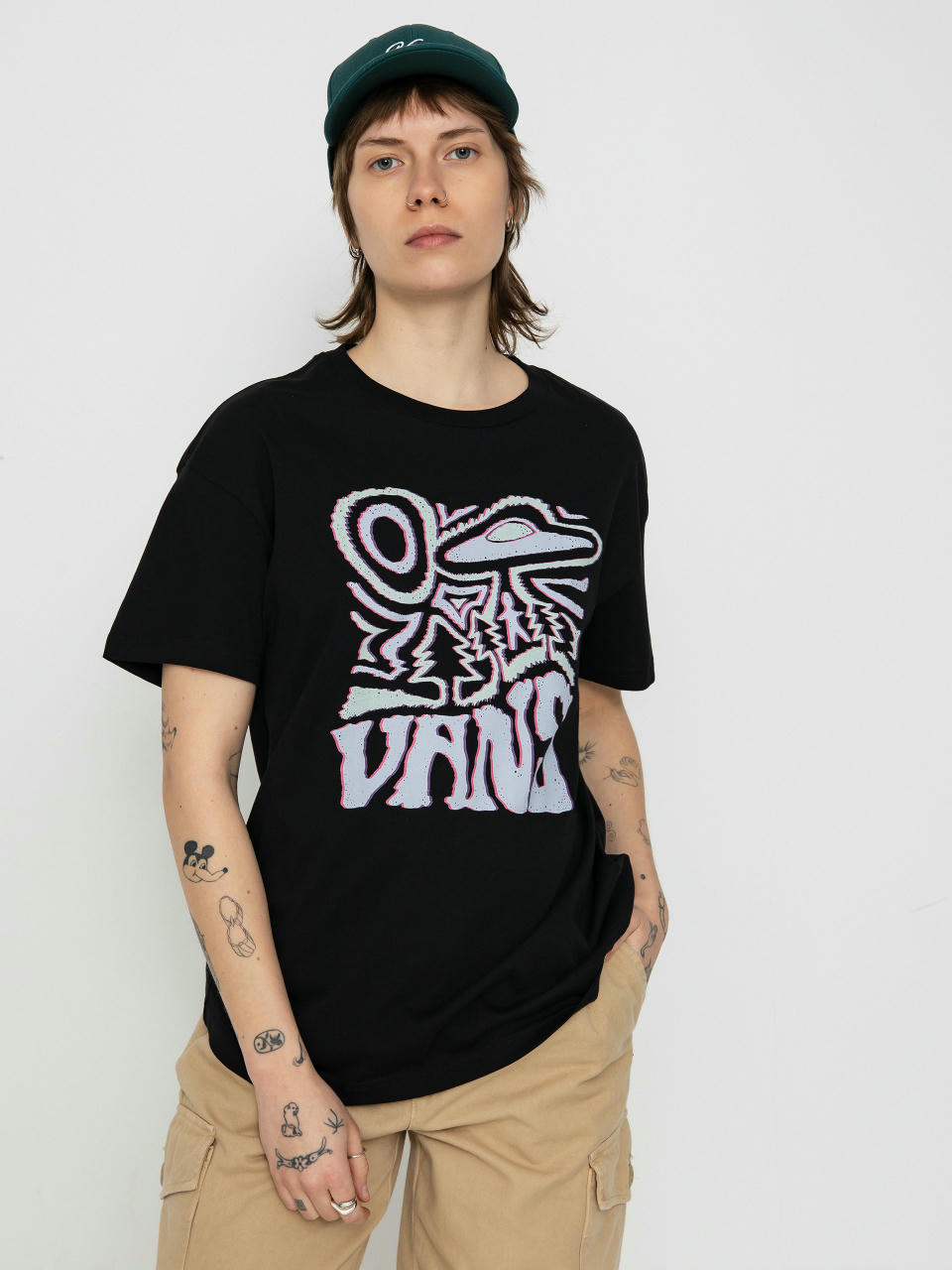 Tricou Vans Outdoor Abduction Oversized Wmn (black)