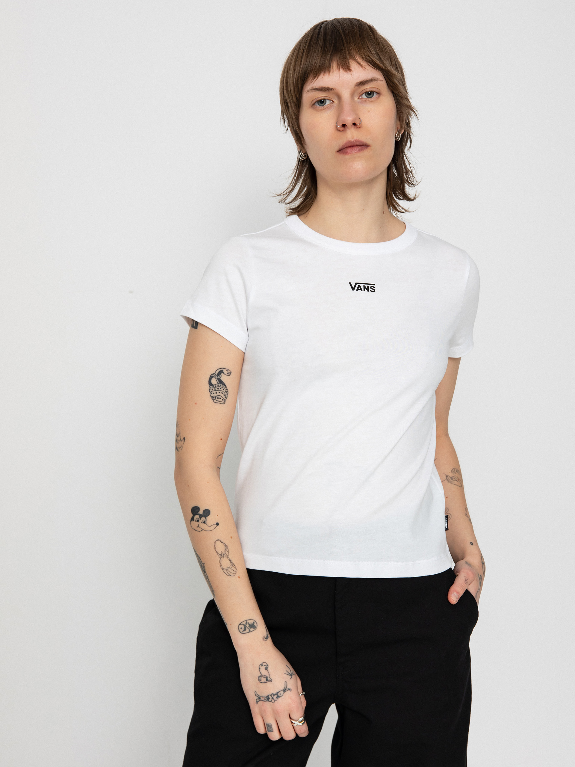 Tricou Vans Basic Mini Wmn (white)