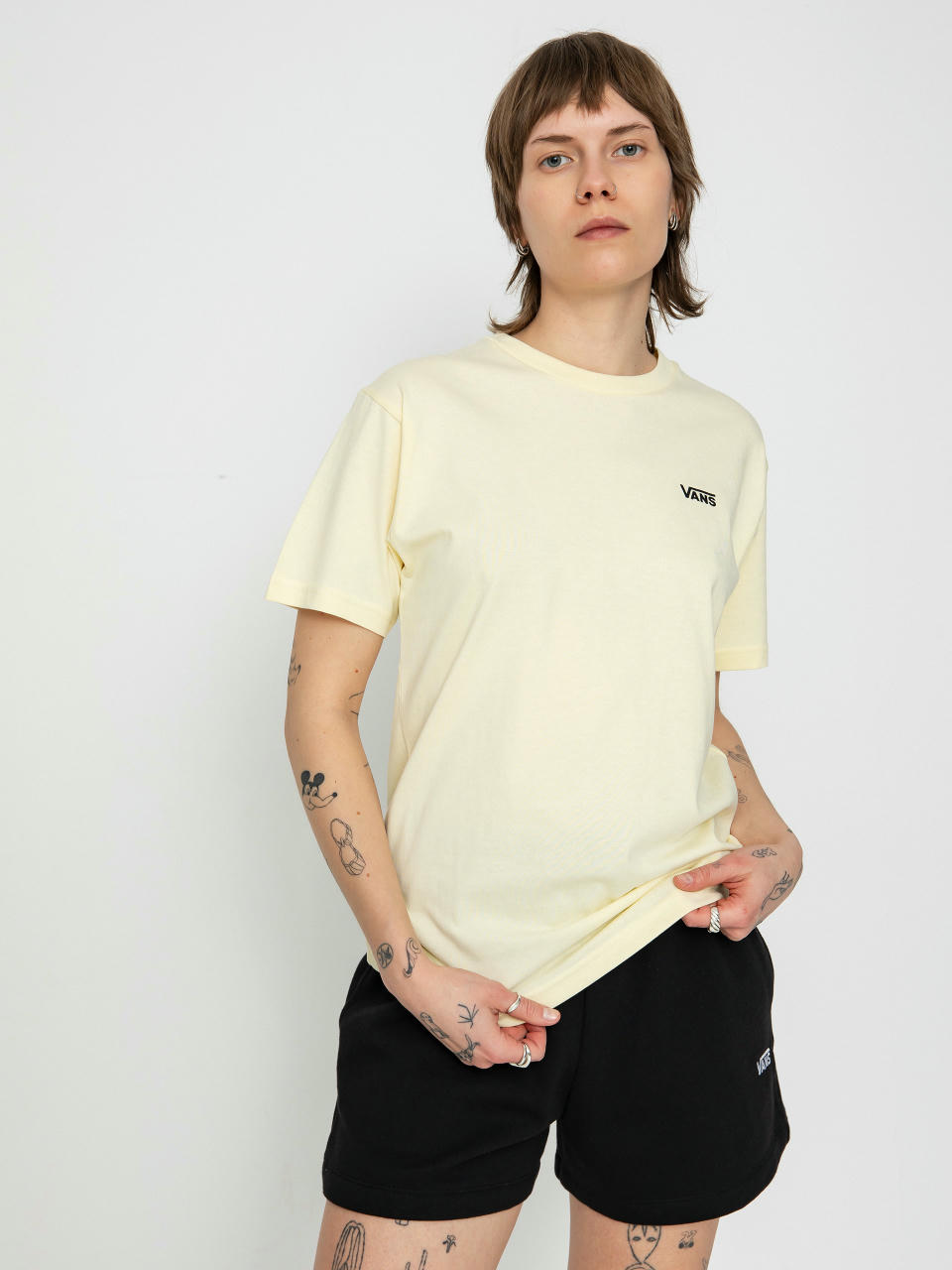 Tricou Vans Left Chest Logo Em Wmn (almond oil)