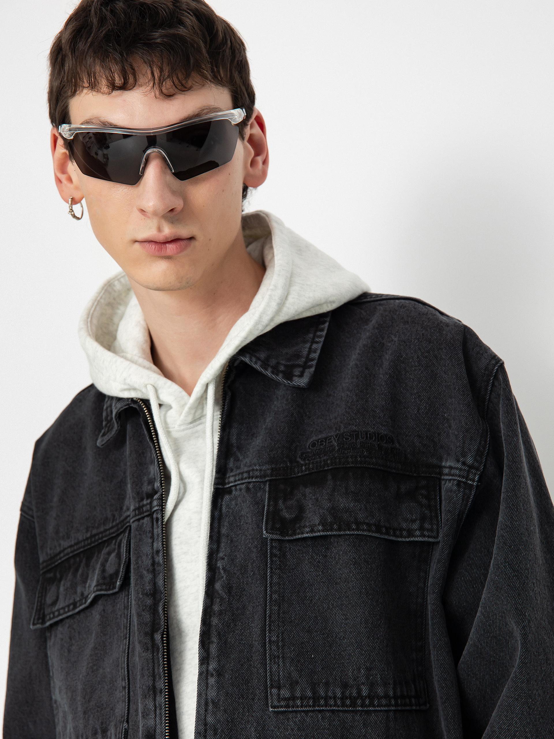 Geacă OBEY Easton (faded black)
