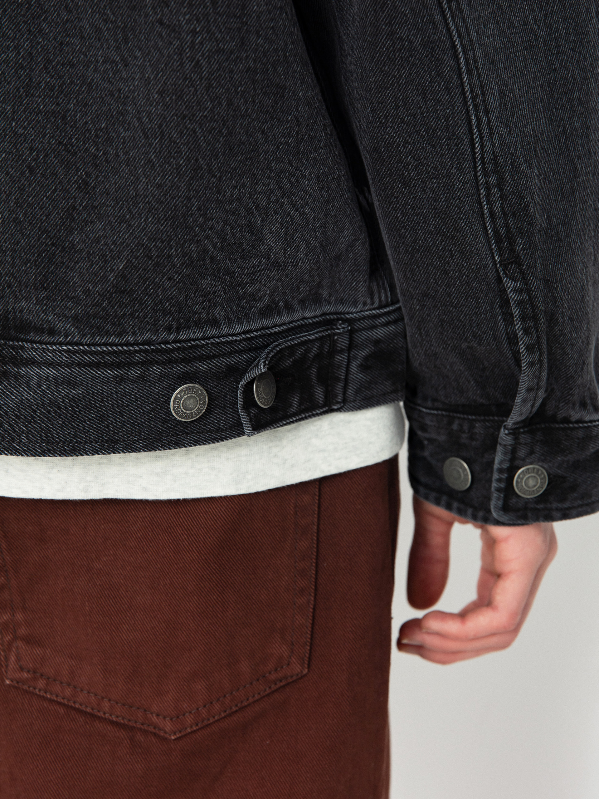 Geacă OBEY Easton (faded black)