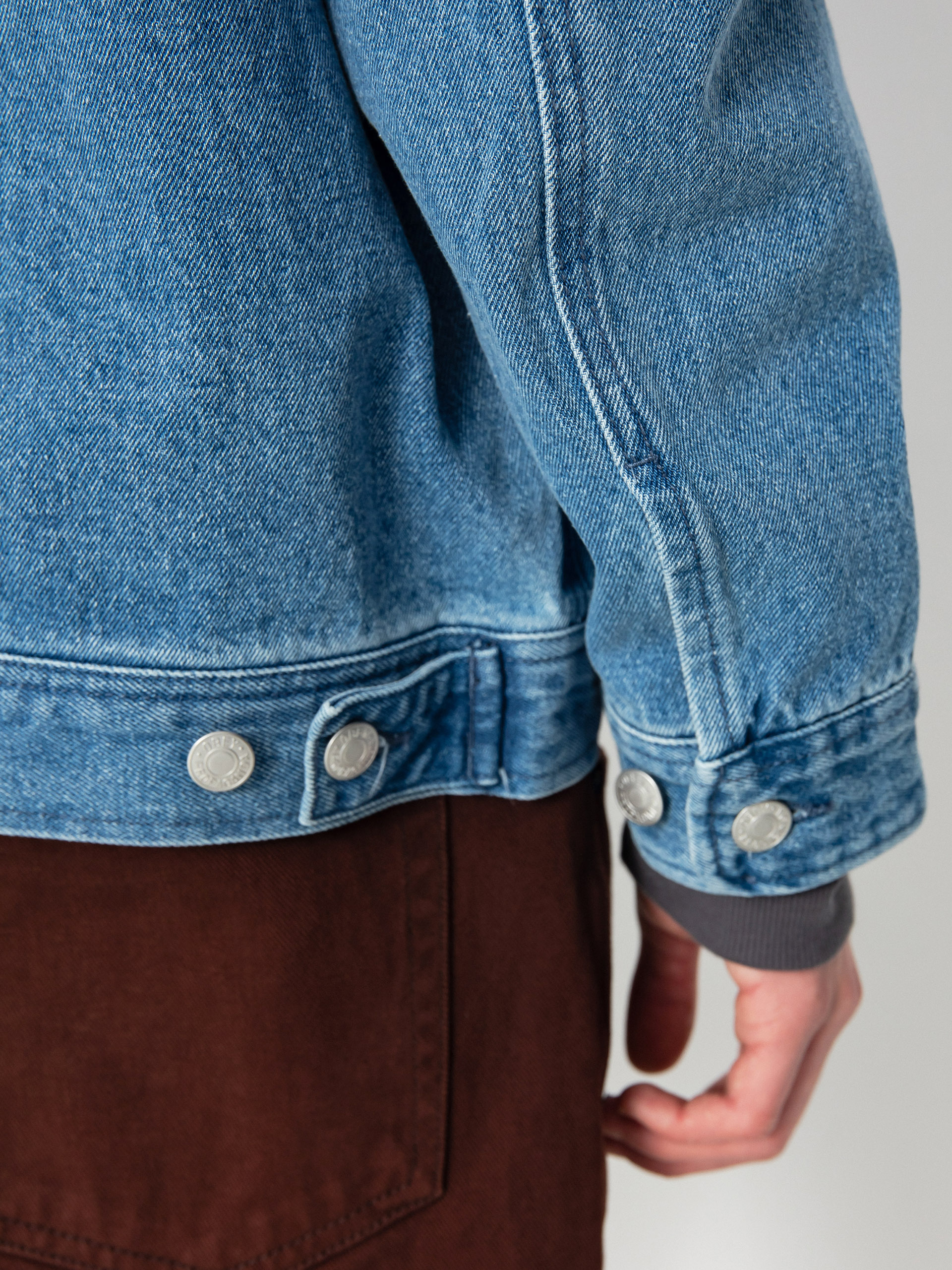 Geacă OBEY Easton (light indigo)