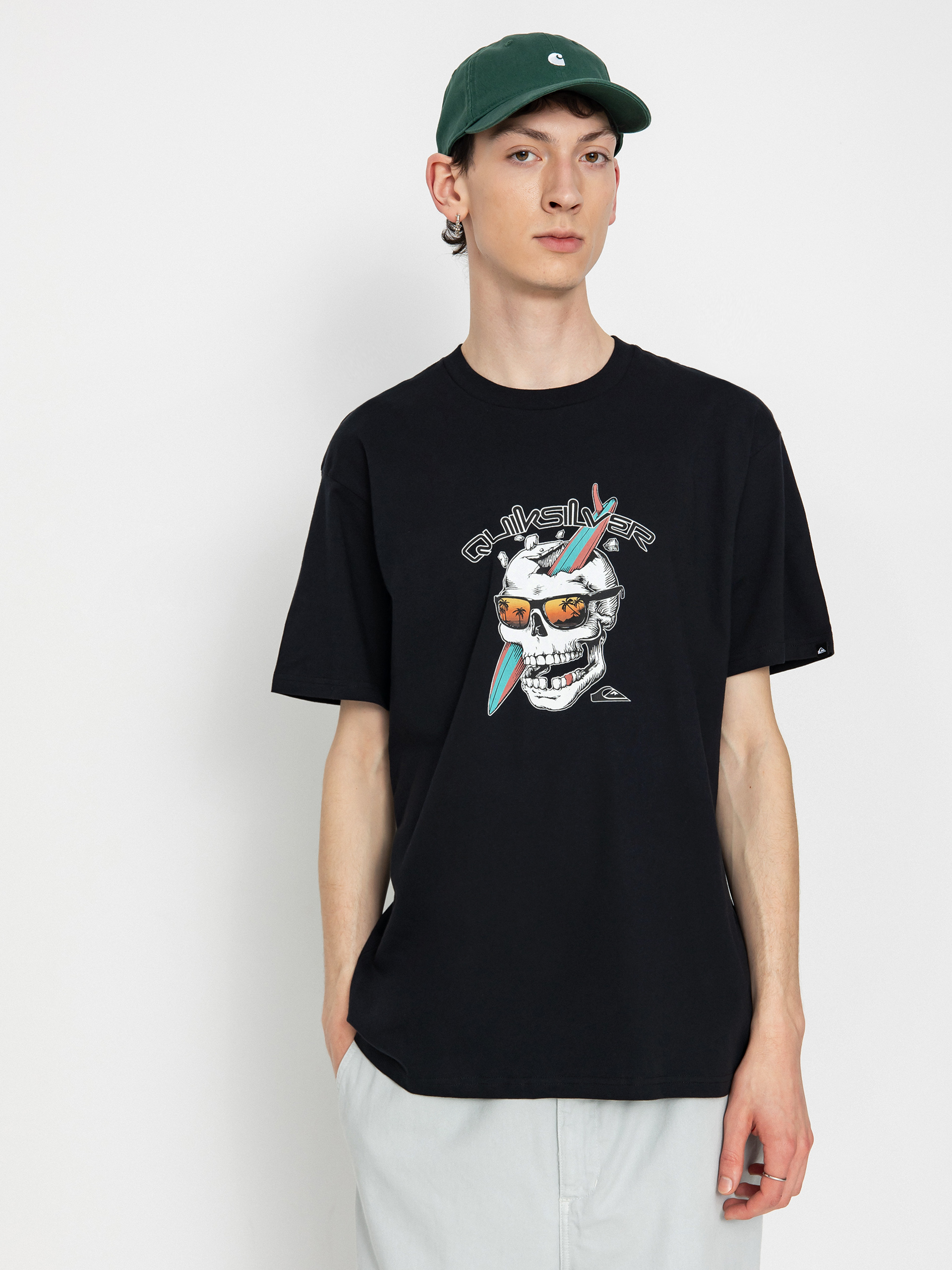 Tricou Quiksilver One Last Surf (black)