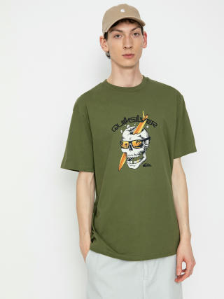 Tricou Quiksilver One Last Surf (four leaf clover)