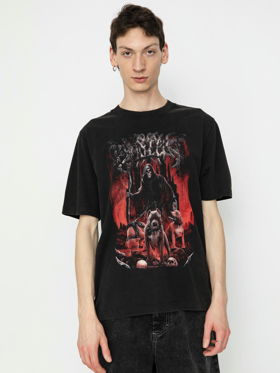 Tricou Wasted Paris Hell Gate (faded black)