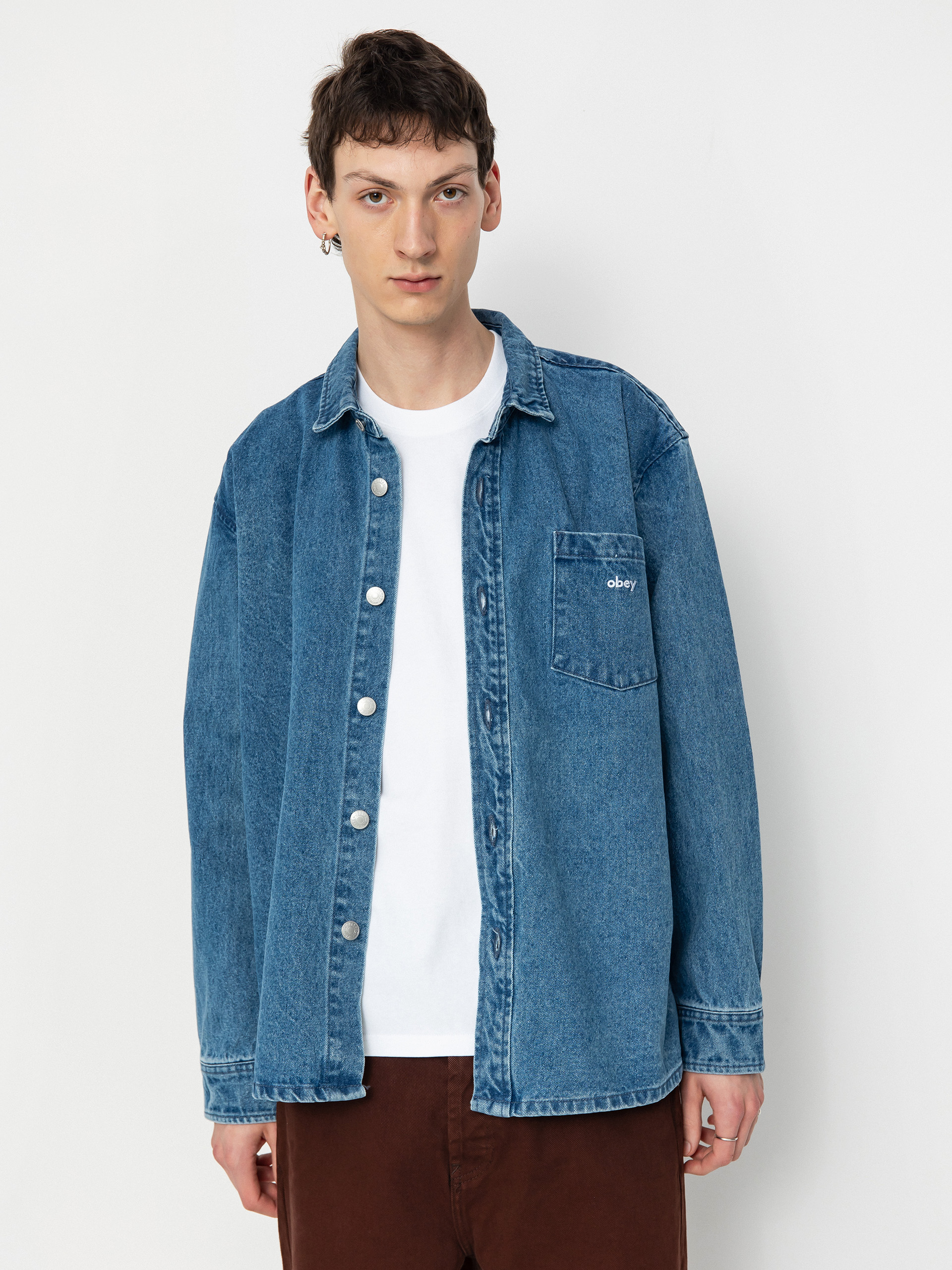 Cămașă OBEY Magnolia (light indigo)