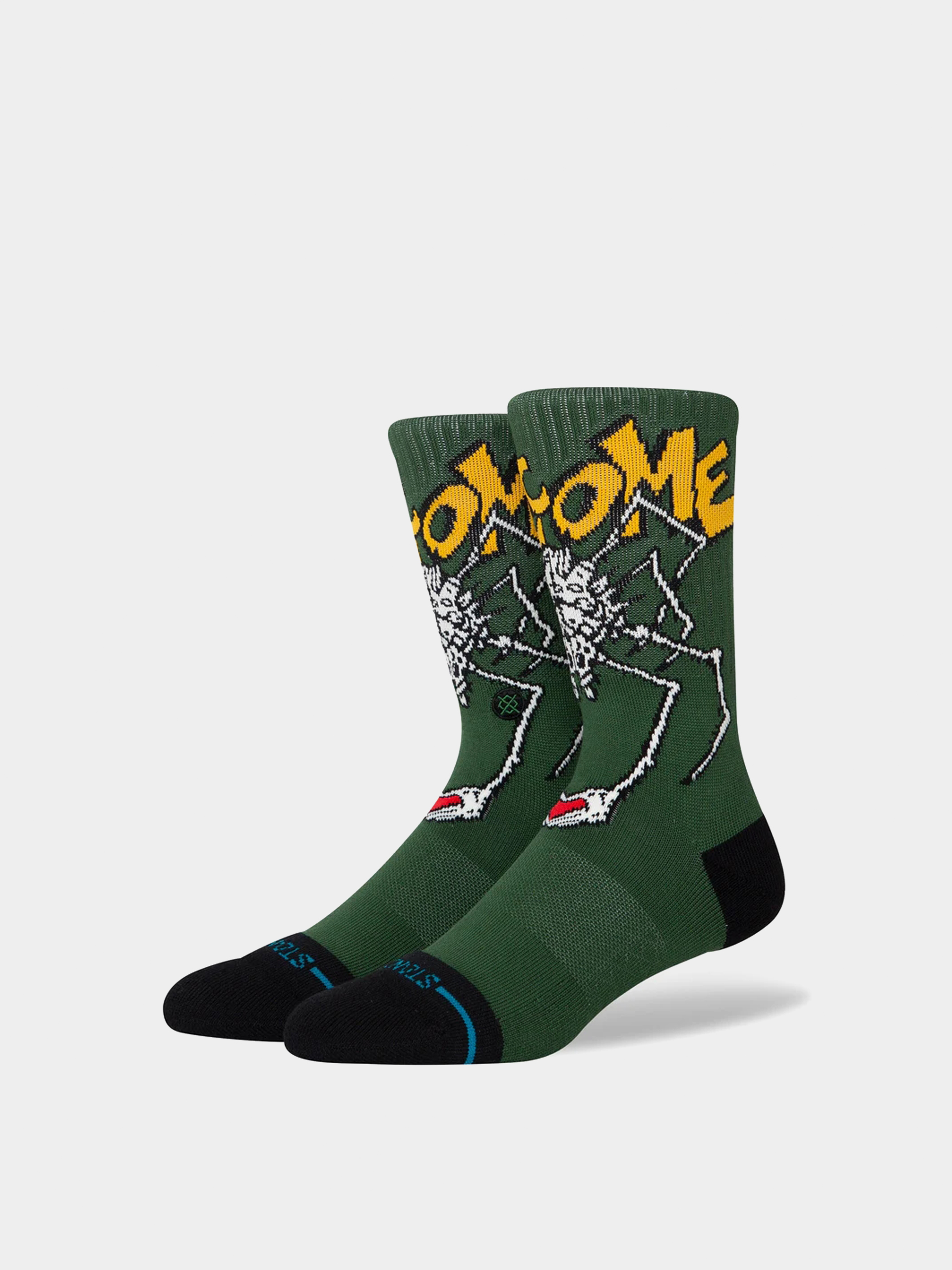 Șosete Stance Welcome Wilbur Crew (green)