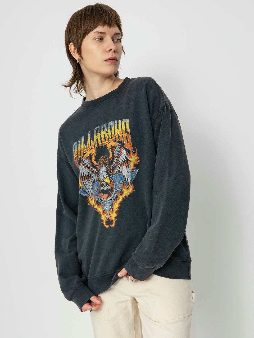 Hanorac Billabong Thunder Crew Wmn (off black)