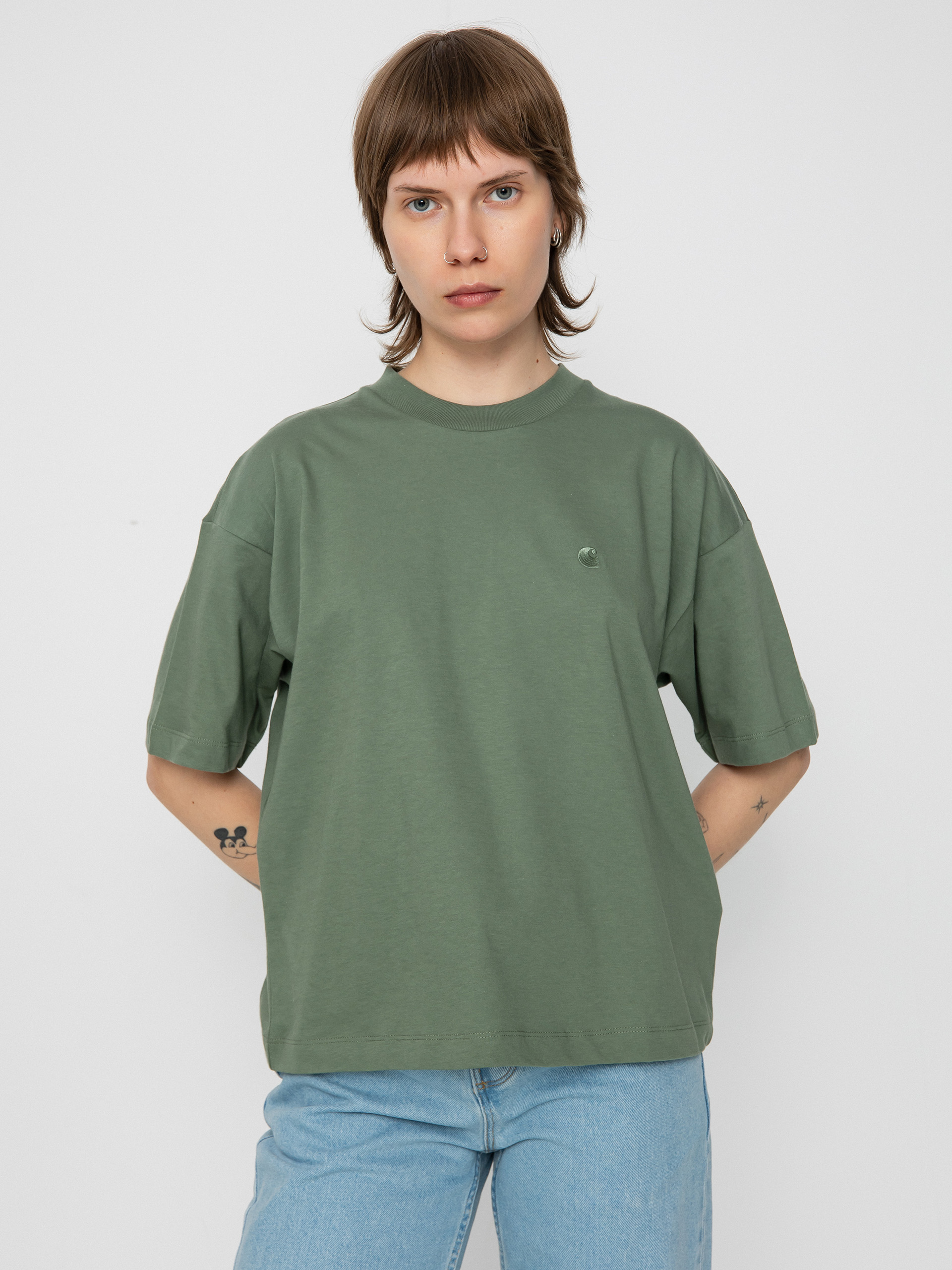 Tricou Carhartt WIP Chester Wmn (park)