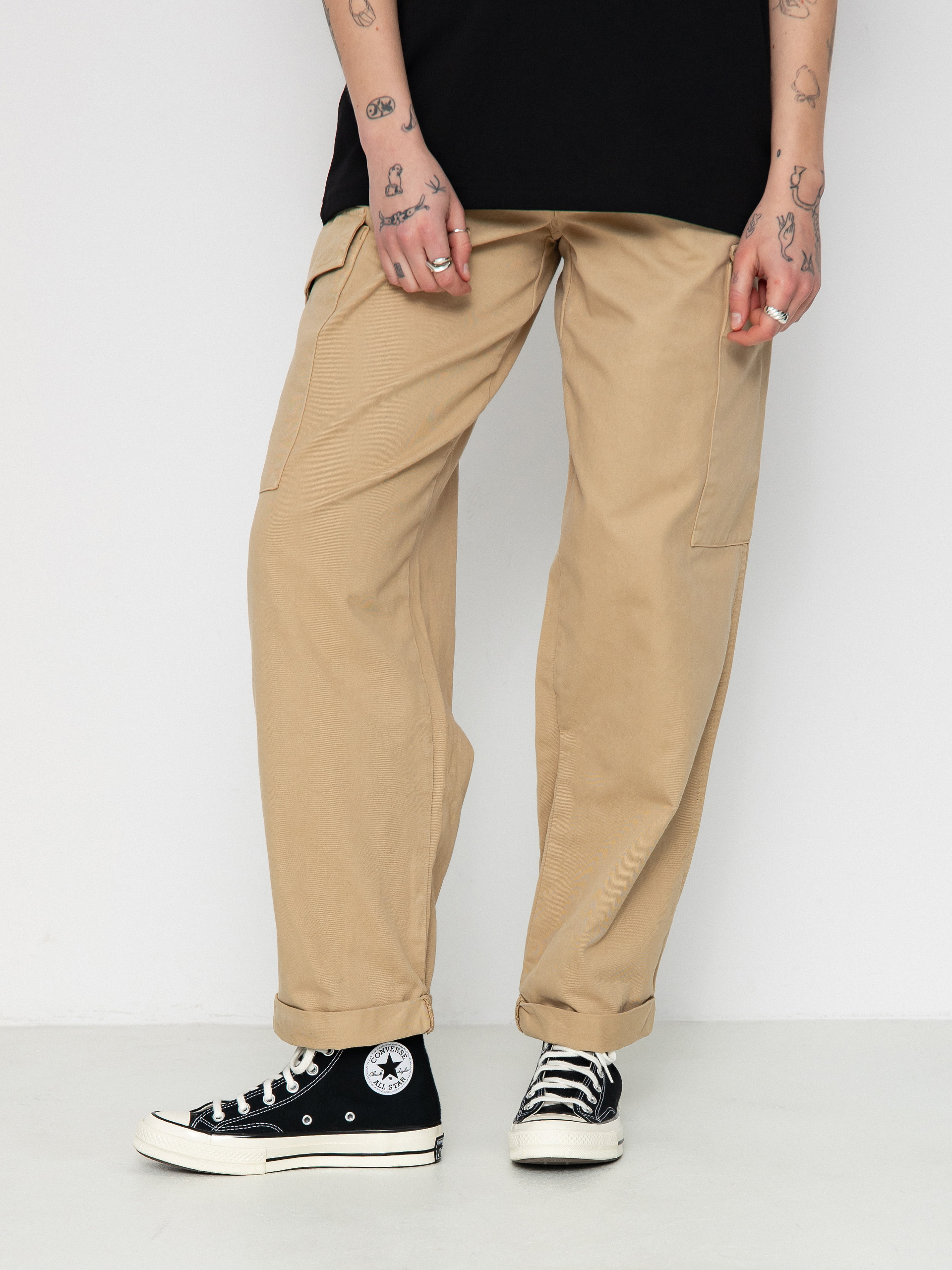 Pantaloni Carhartt WIP Collins Wmn (sable)