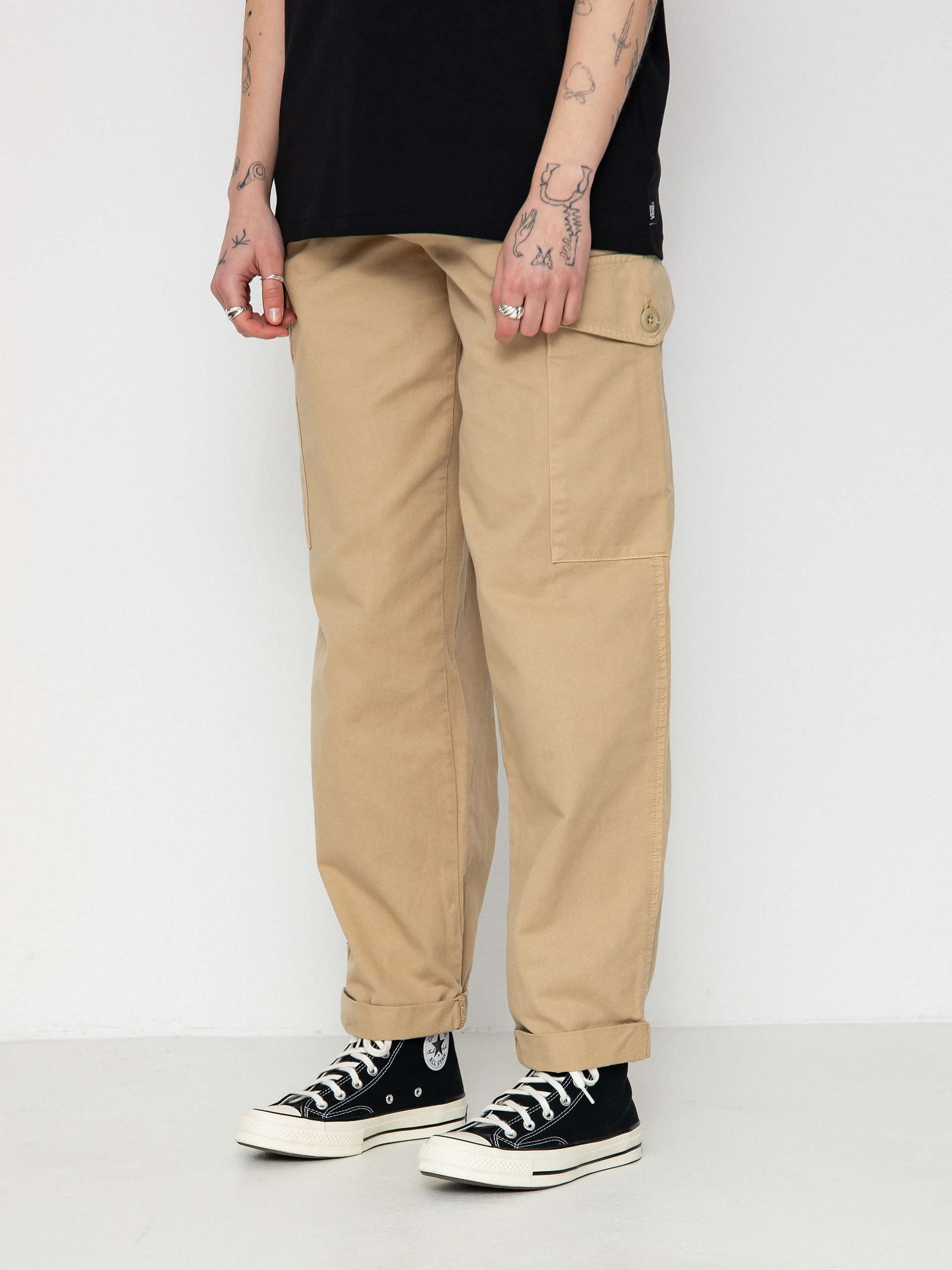 Pantaloni Carhartt WIP Collins Wmn (sable)