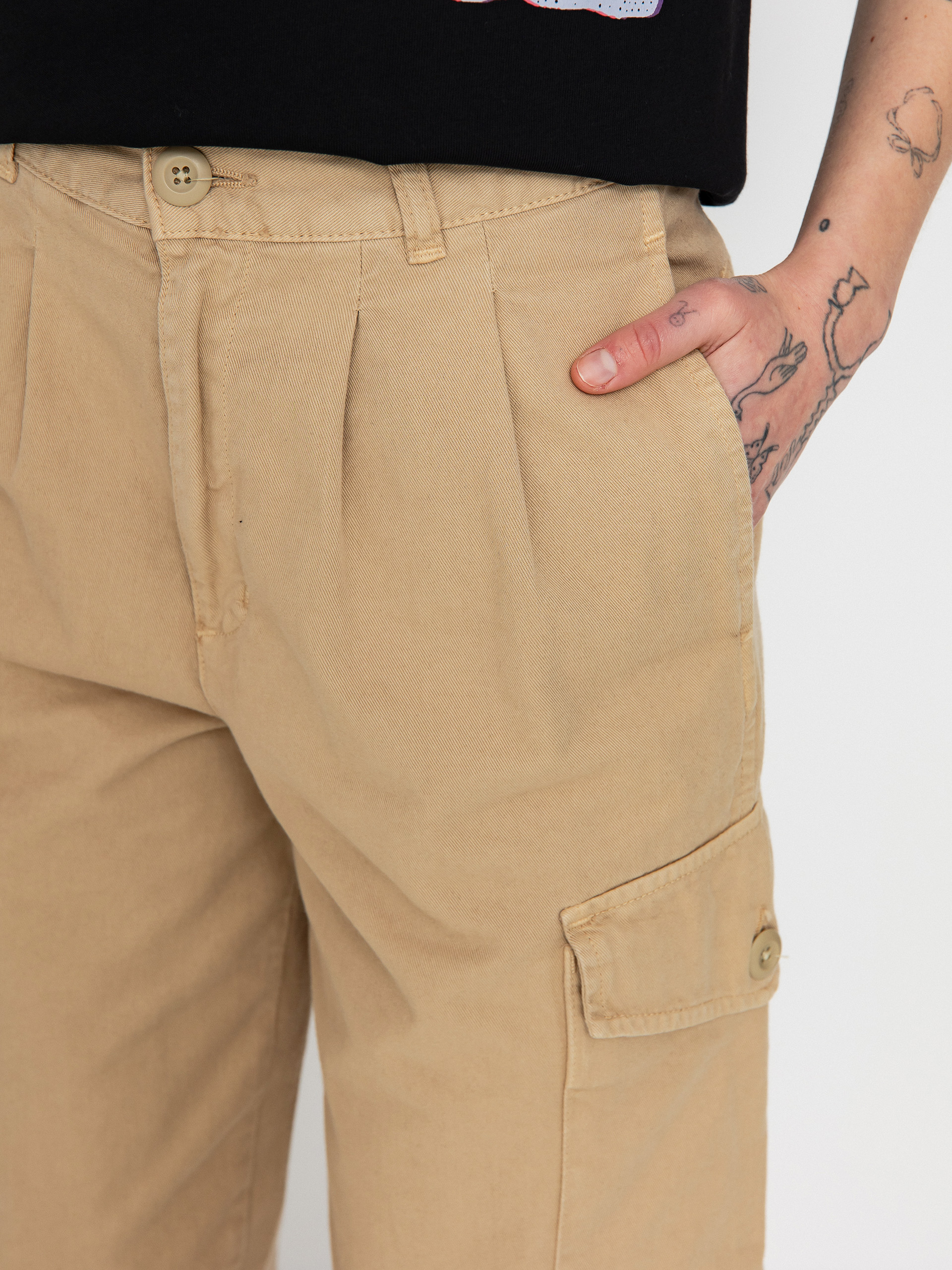 Pantaloni Carhartt WIP Collins Wmn (sable)