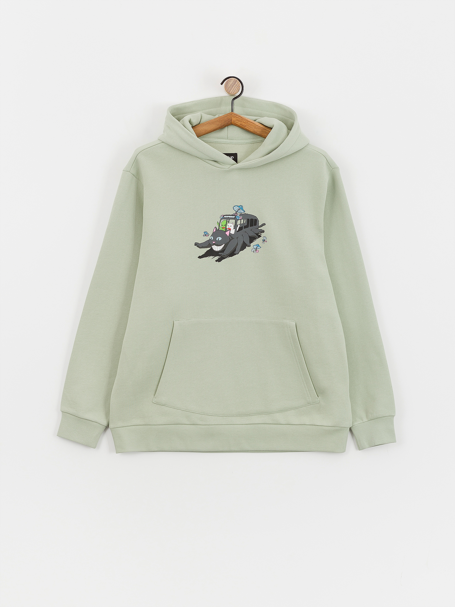 Hanorac cu glugă RipNDip Adventure Bus HD (sage)