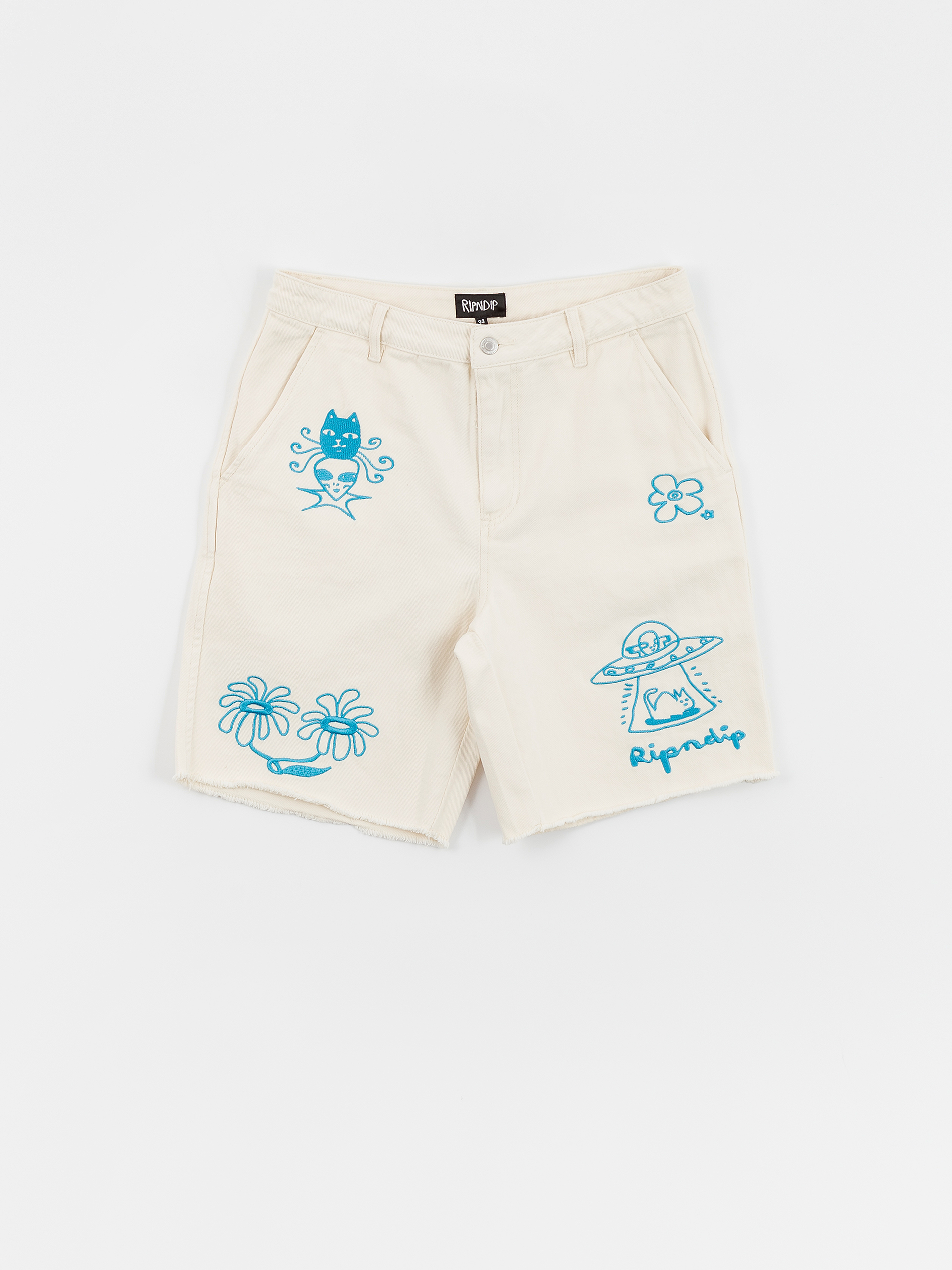 Șort RipNDip Blonded Denim (off white)