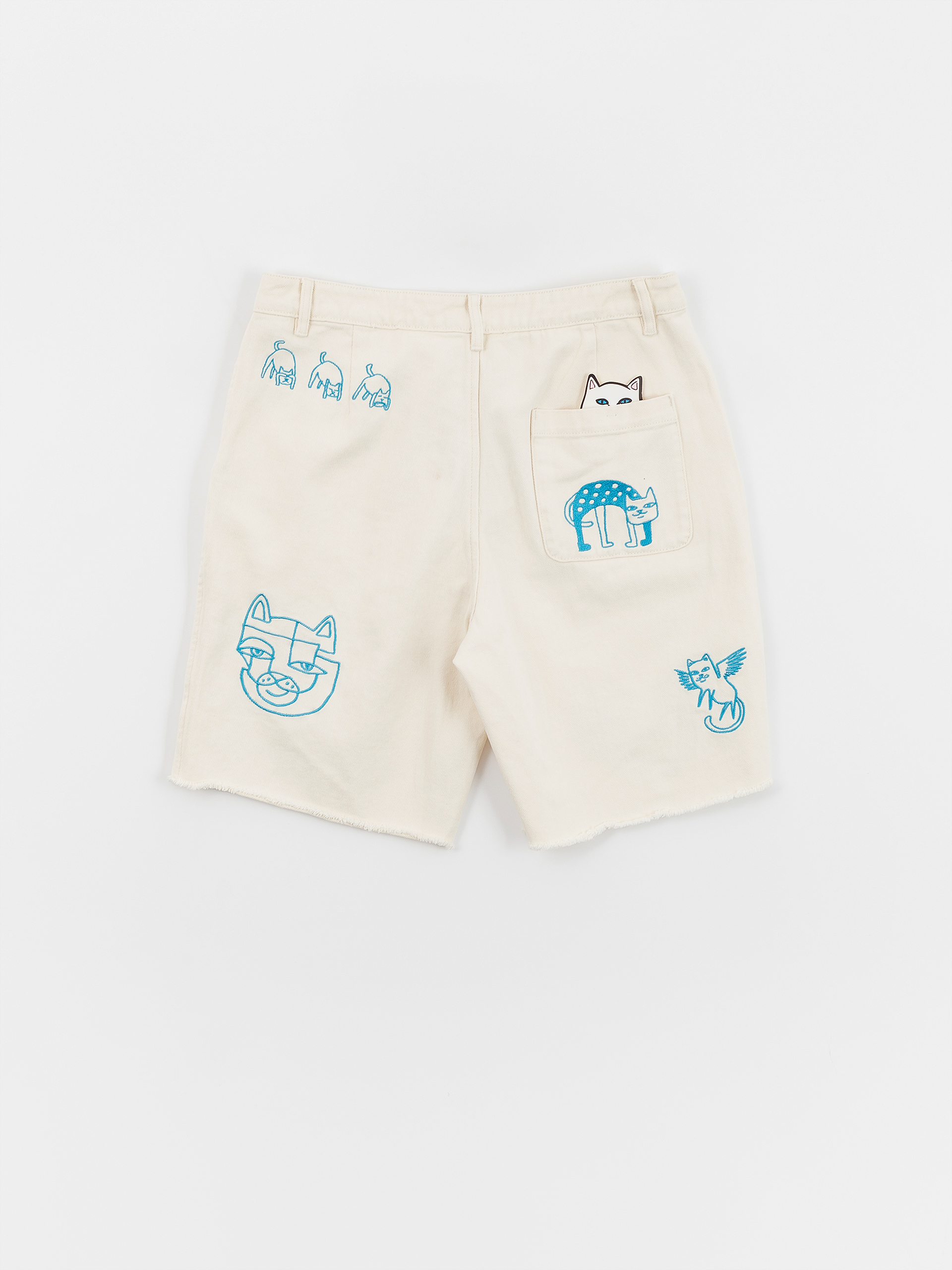 Șort RipNDip Blonded Denim (off white)