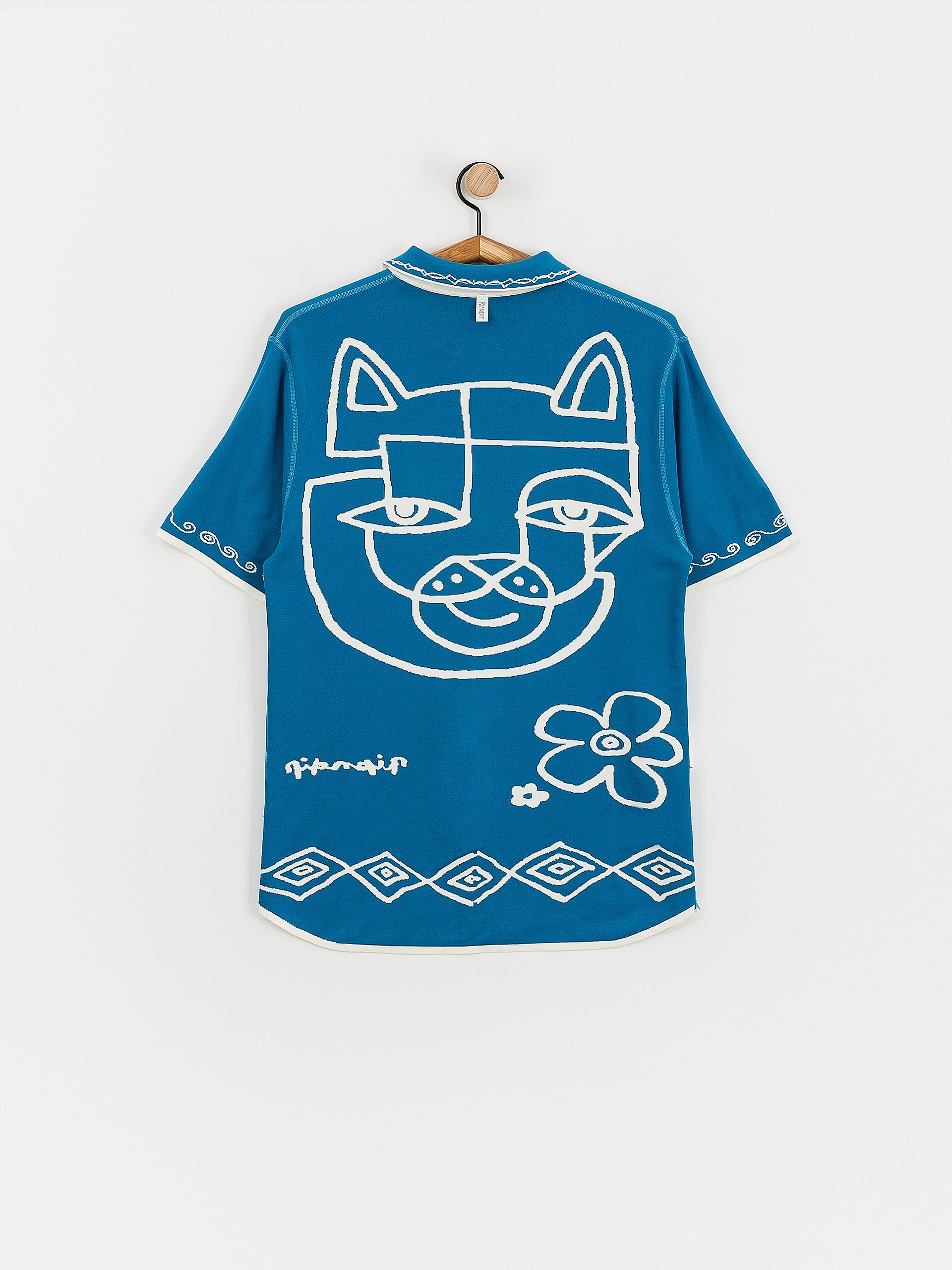 Cămașă RipNDip Blonded Knitted Button (off white)