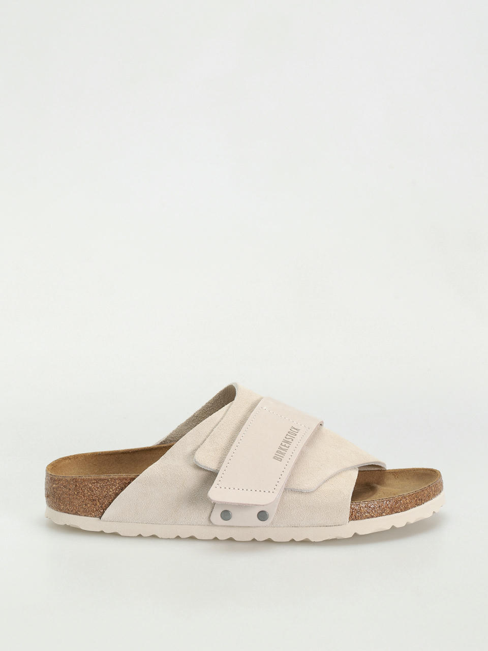 Șlapi Birkenstock Kyoto Nubuck Suede Leather Narrow Wmn (antique white)