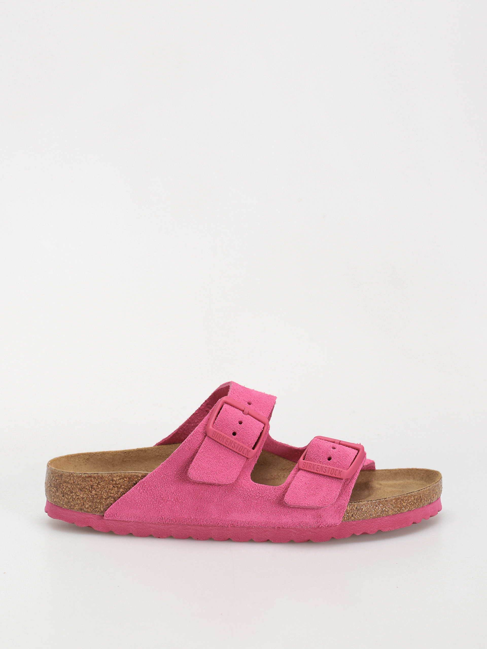 Șlapi Birkenstock Arizona Suede Leather Narrow Wmn (fuchsia tulip)