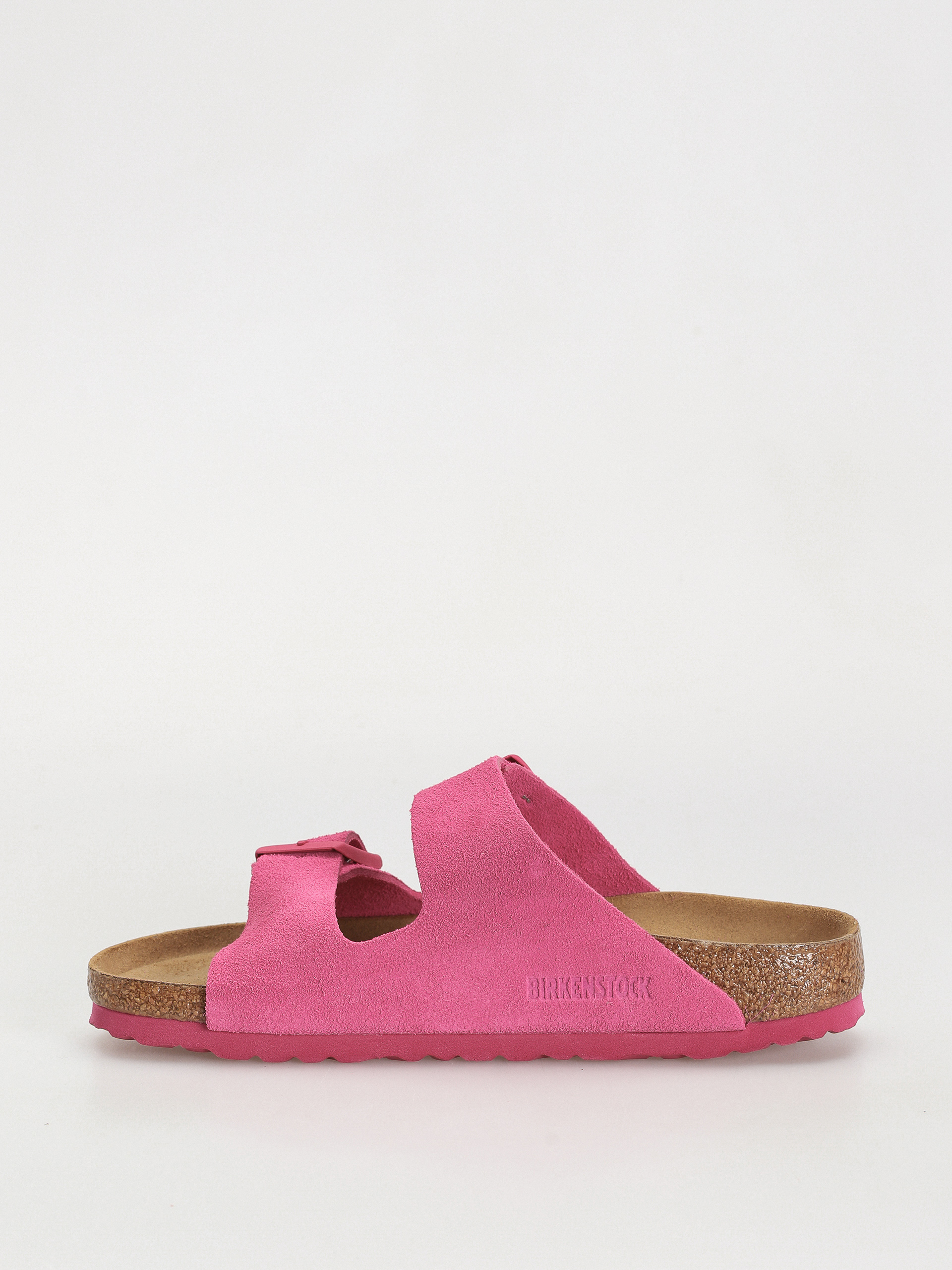 Șlapi Birkenstock Arizona Suede Leather Narrow Wmn (fuchsia tulip)