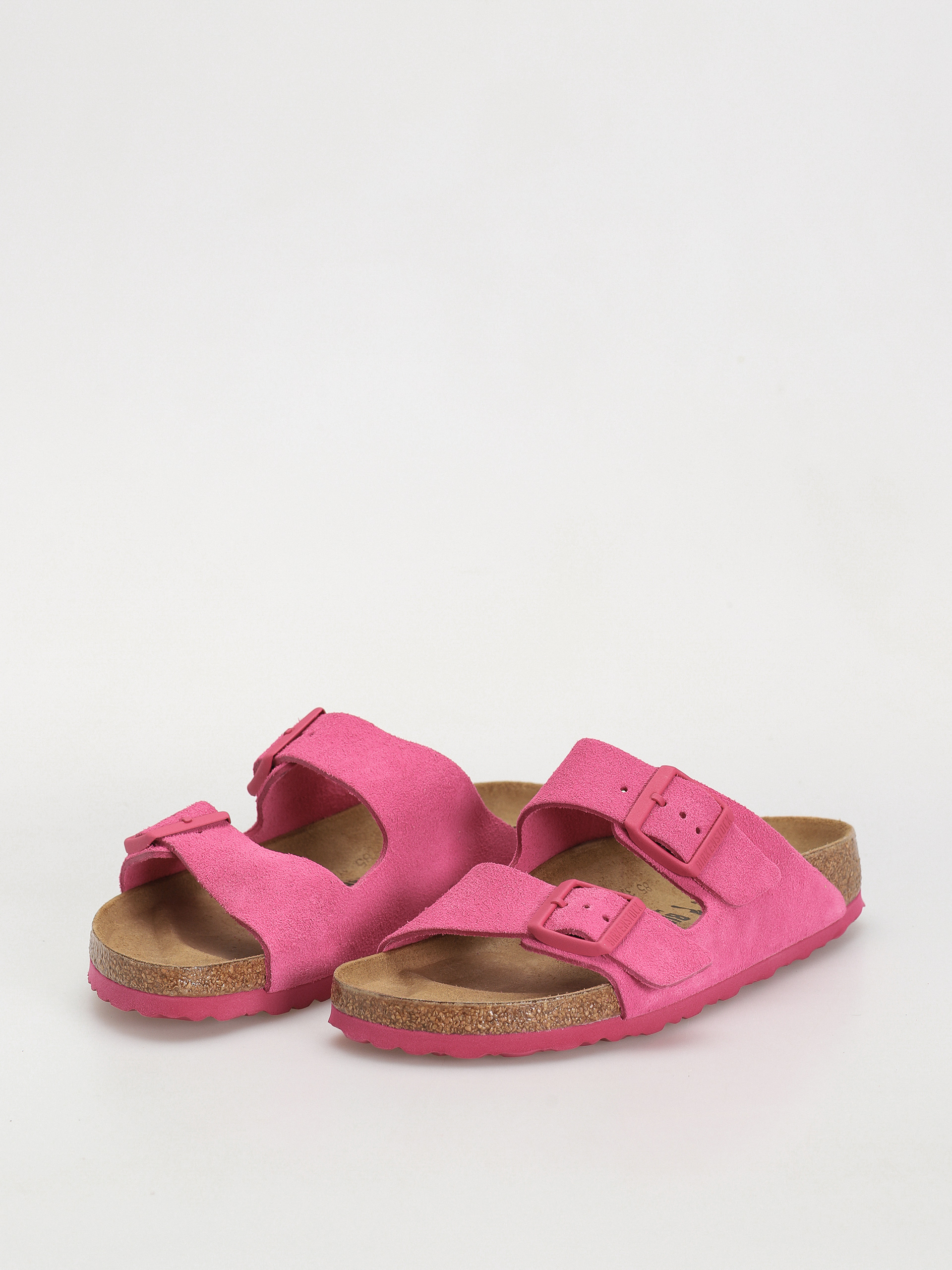 Șlapi Birkenstock Arizona Suede Leather Narrow Wmn (fuchsia tulip)