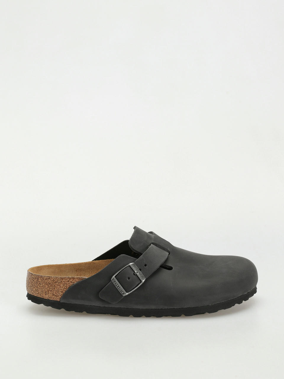 Șlapi Birkenstock Boston Oiled Leather Narrow Wmn (black)