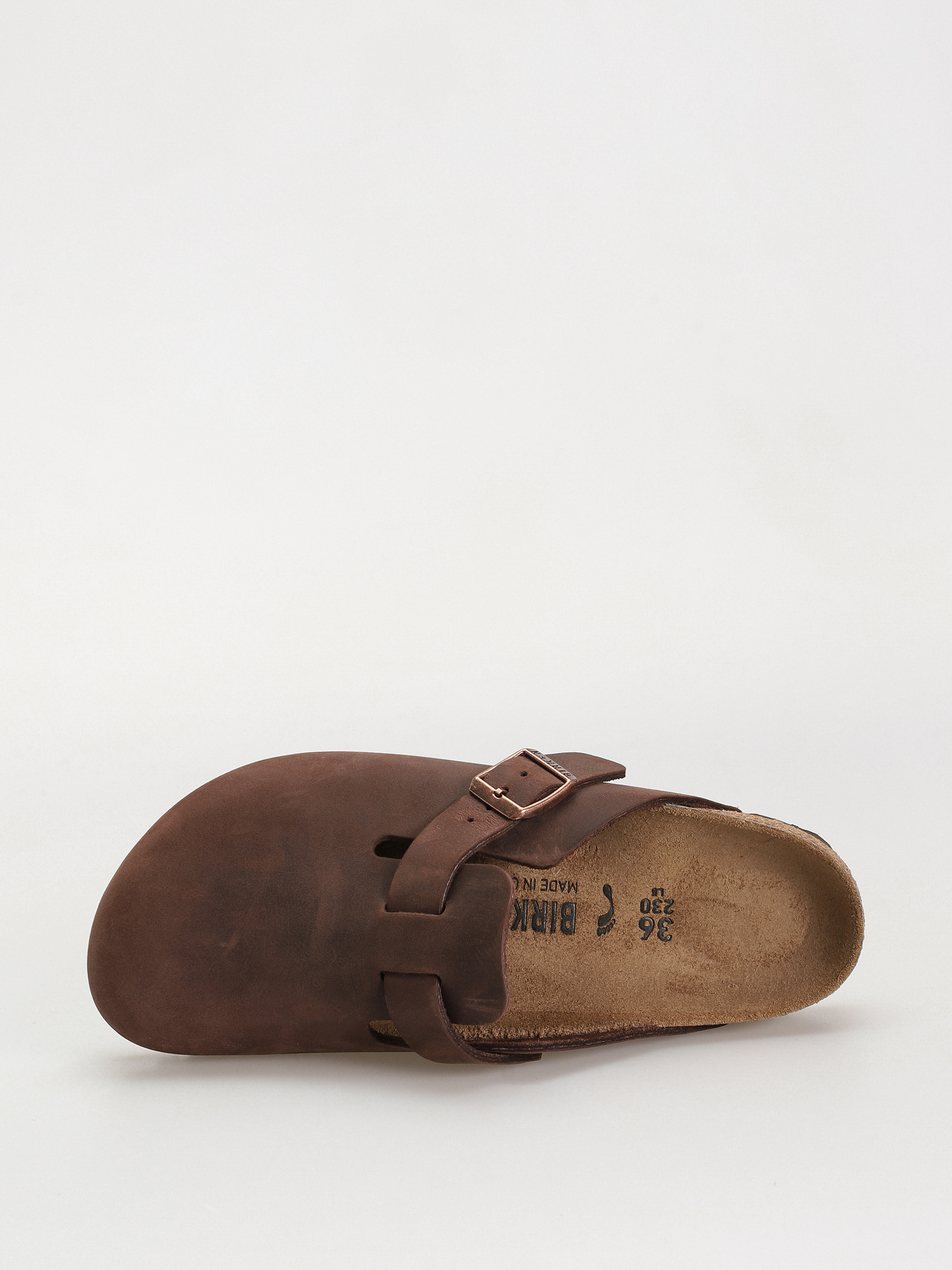 Șlapi Birkenstock Boston Oiled Leather Narrow Wmn (habana)